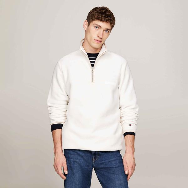 Tommy Hilfiger Erkek Beyaz Sweatshirt