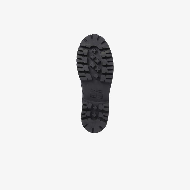 Tommy Jeans Cleat Chunky Sole Lace-Up Kadın Siyah Bot