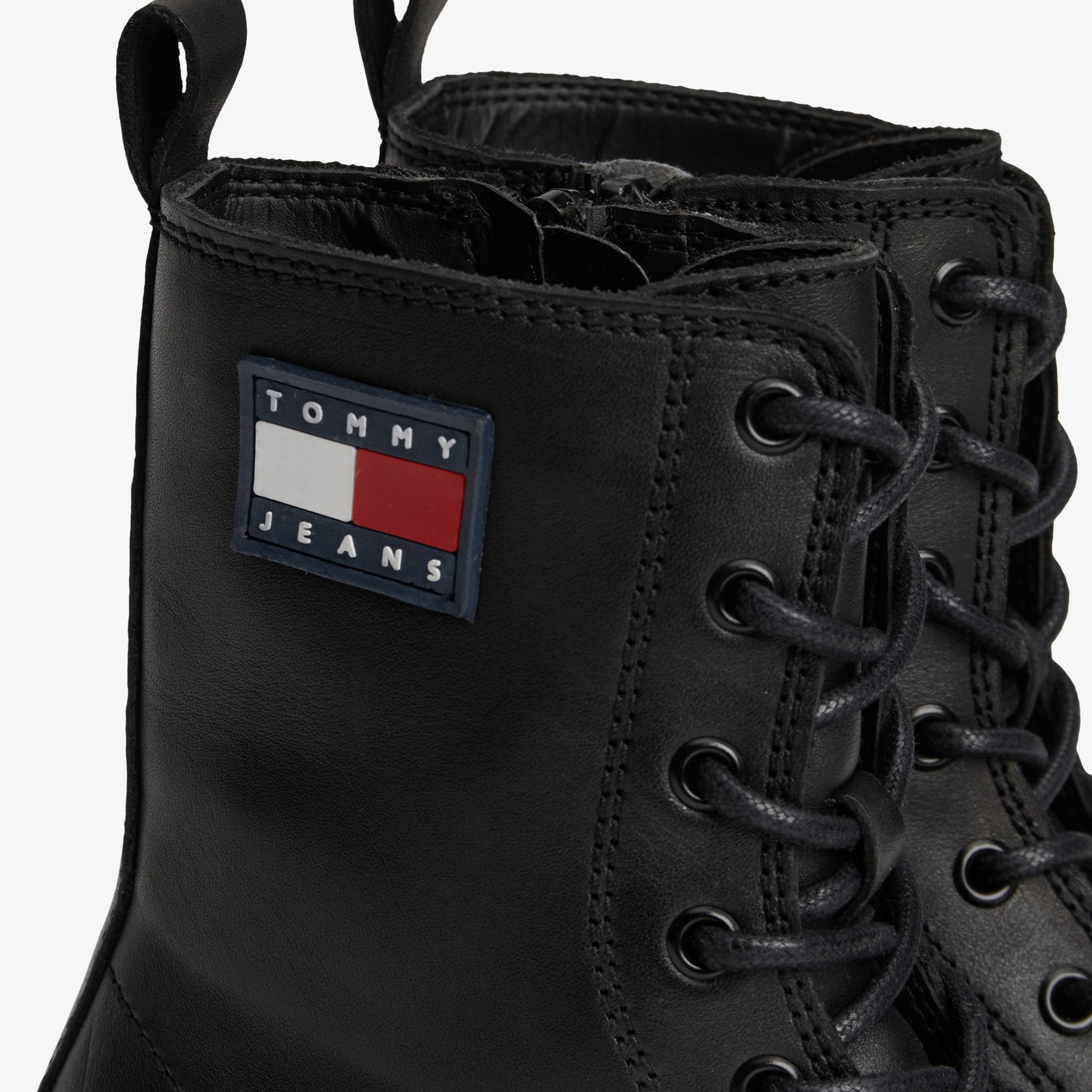Tommy Jeans Cleat Chunky Sole Lace-Up Kadın Siyah Bot