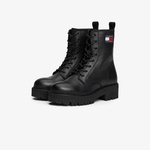 Tommy Jeans Cleat Chunky Sole Lace-Up Kadın Siyah Bot