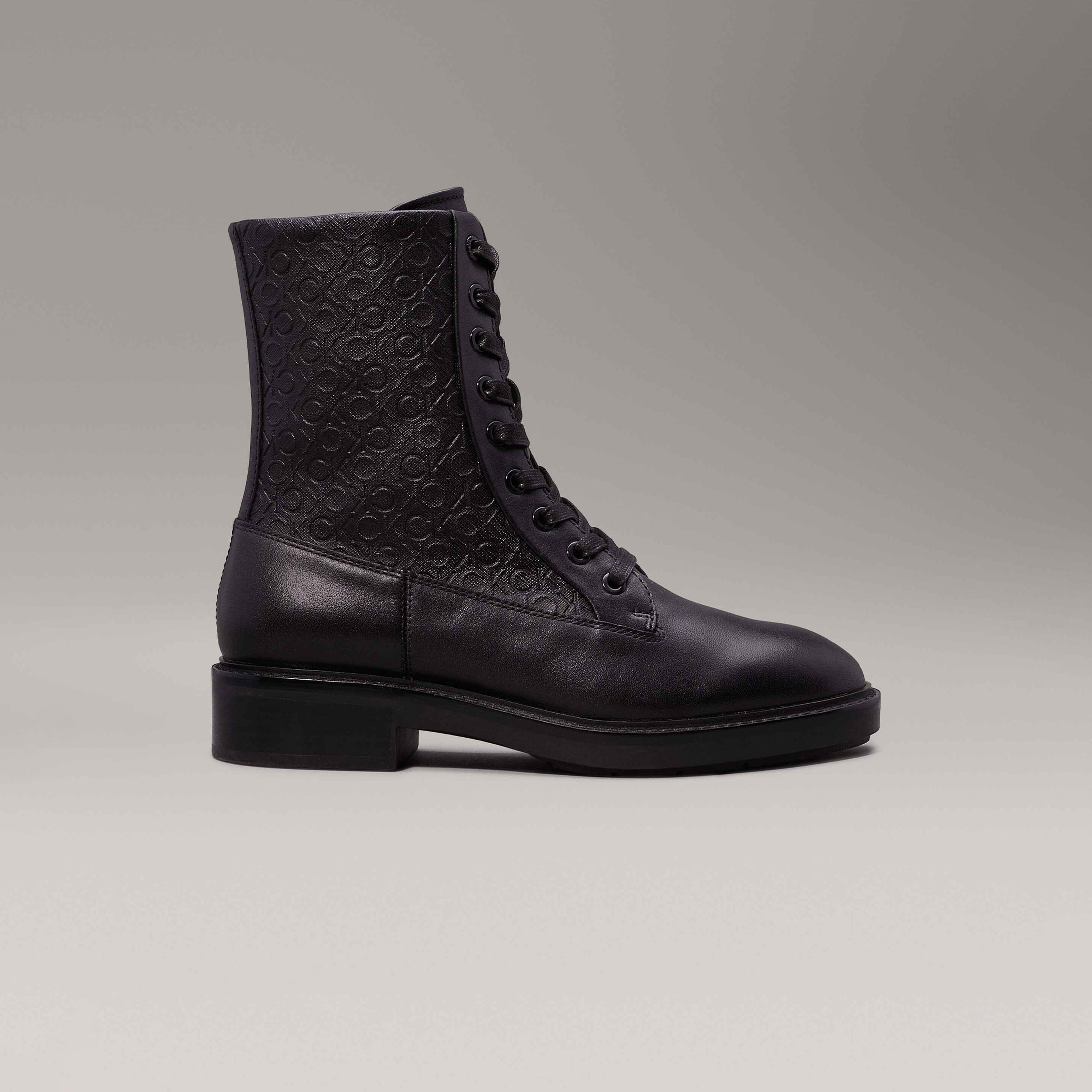 Calvin Klein Flat Combat Kadın Siyah Bot