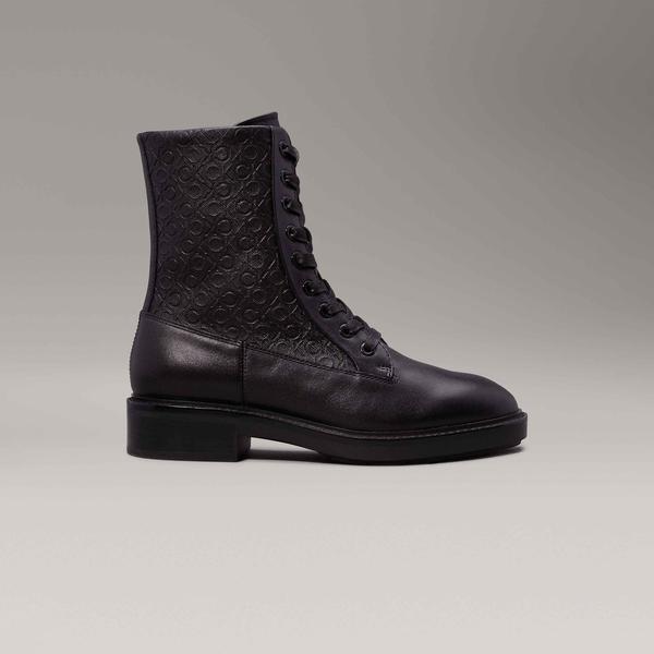 Calvin Klein Flat Combat Kadın Siyah Bot