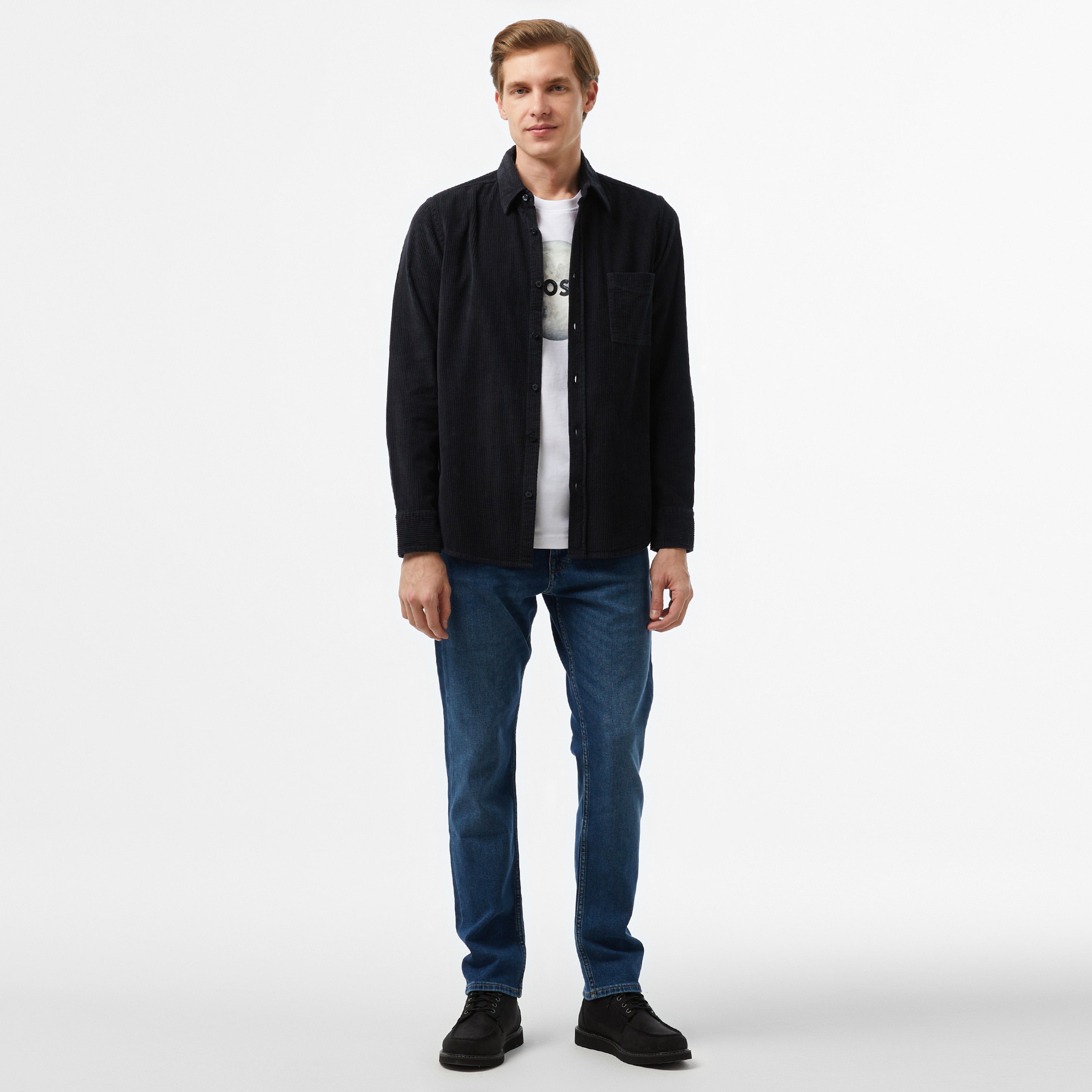 Boss Erkek Mavi Gömlek