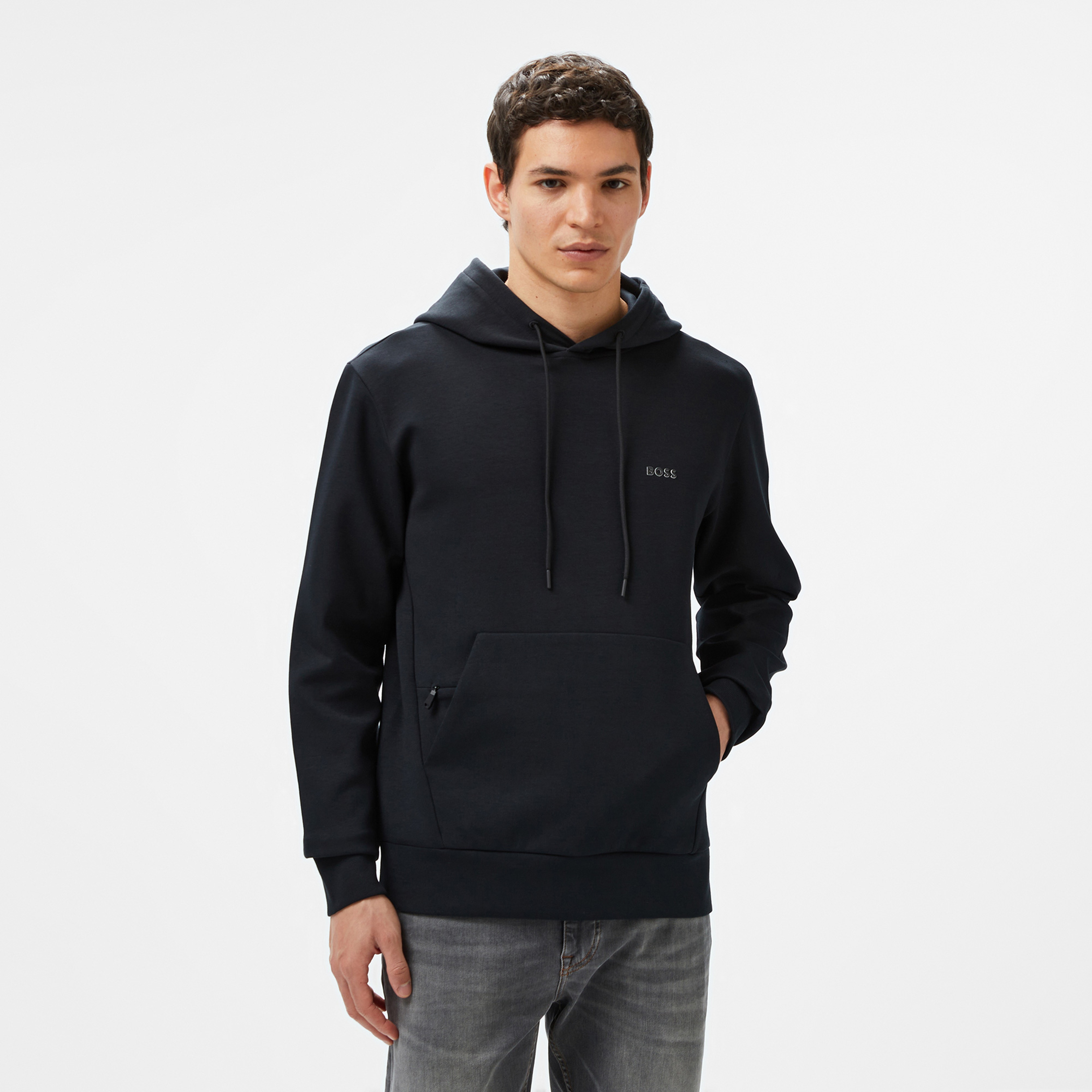 Boss Erkek Siyah Sweatshirt
