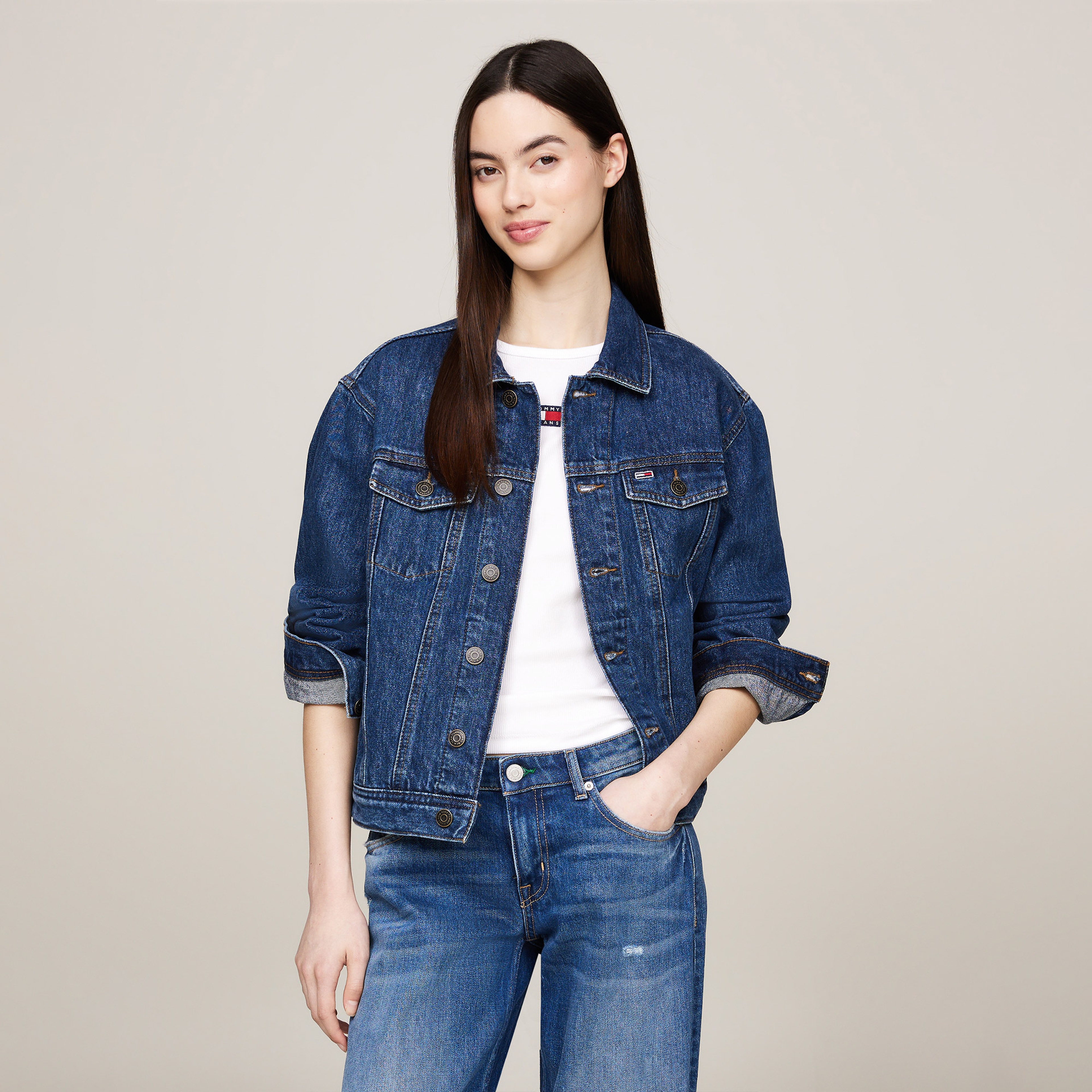 Tommy Jeans Kadın Mavi Mont