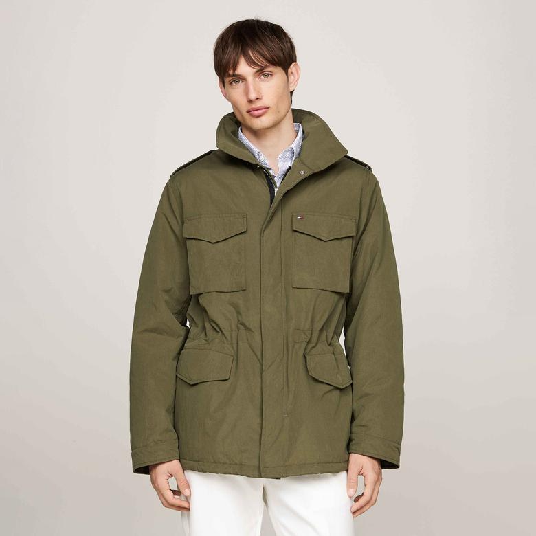 Tommy Hilfiger Erkek Haki Mont