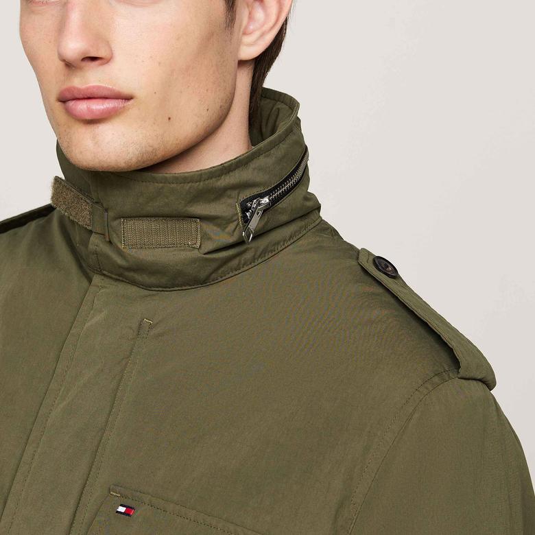 Tommy Hilfiger Erkek Haki Mont