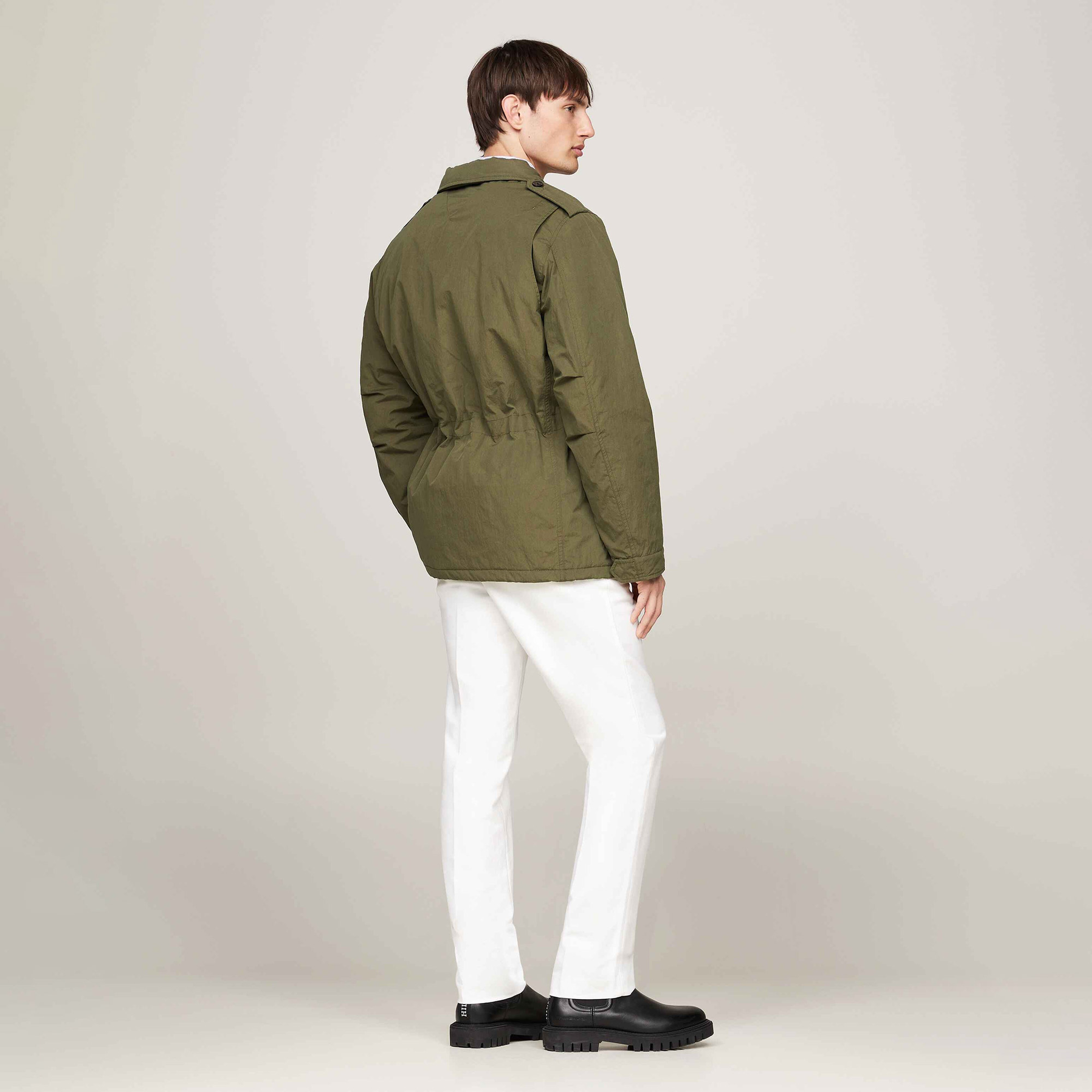 Tommy Hilfiger Erkek Haki Mont