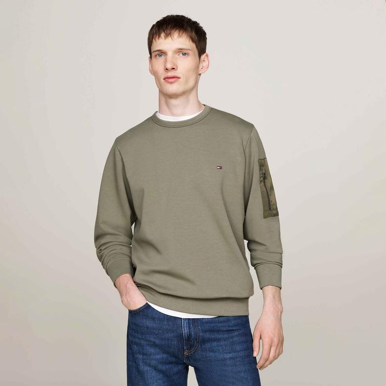 Tommy Hilfiger Erkek Yeşil Sweatshirt