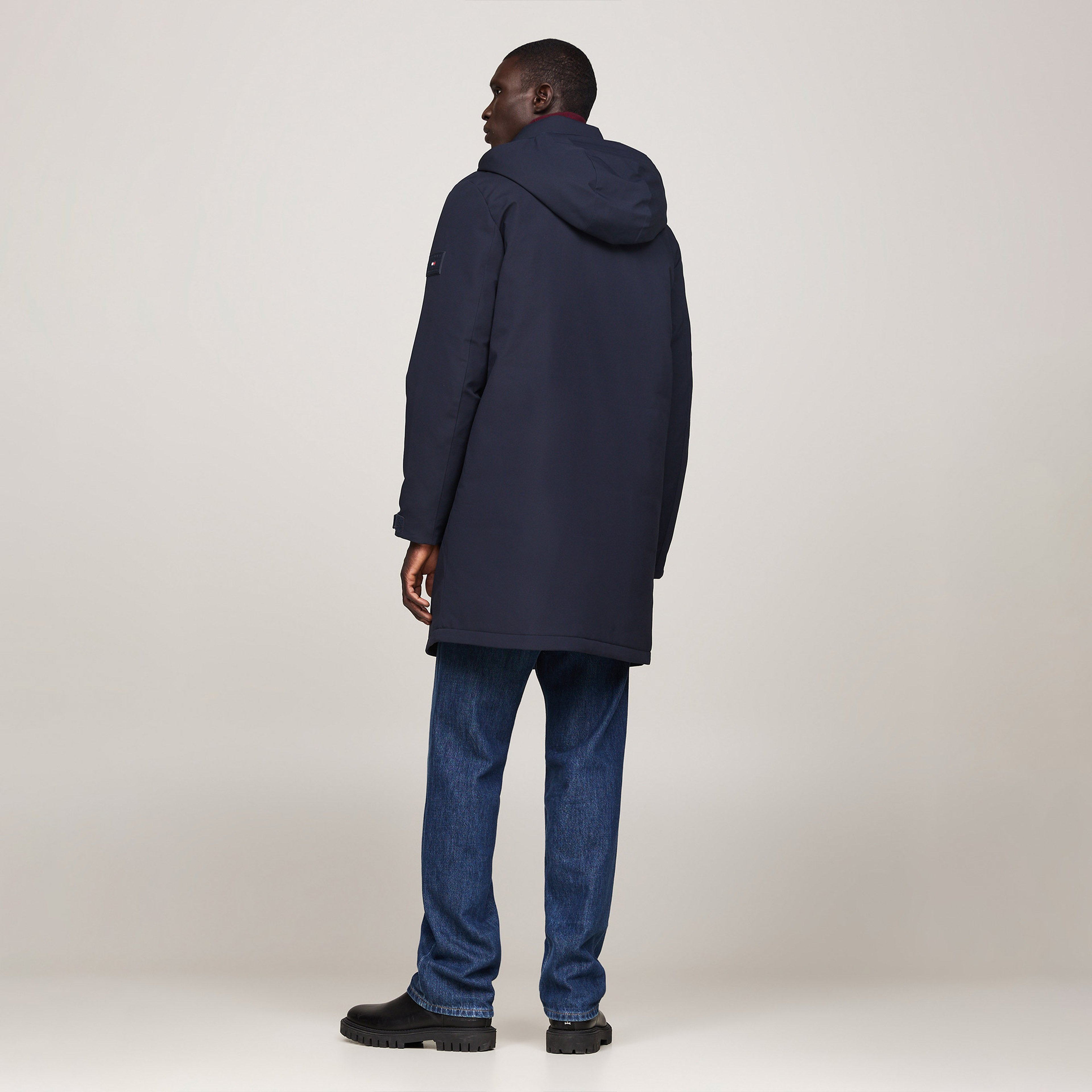 Tommy Hilfiger Erkek Mavi Mont