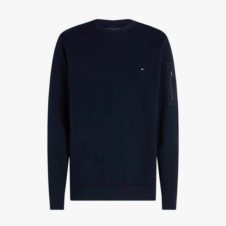 Tommy Hilfiger Erkek Mavi Sweatshirt