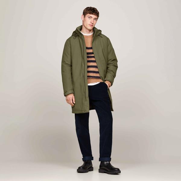 Tommy Hilfiger Erkek Haki Mont