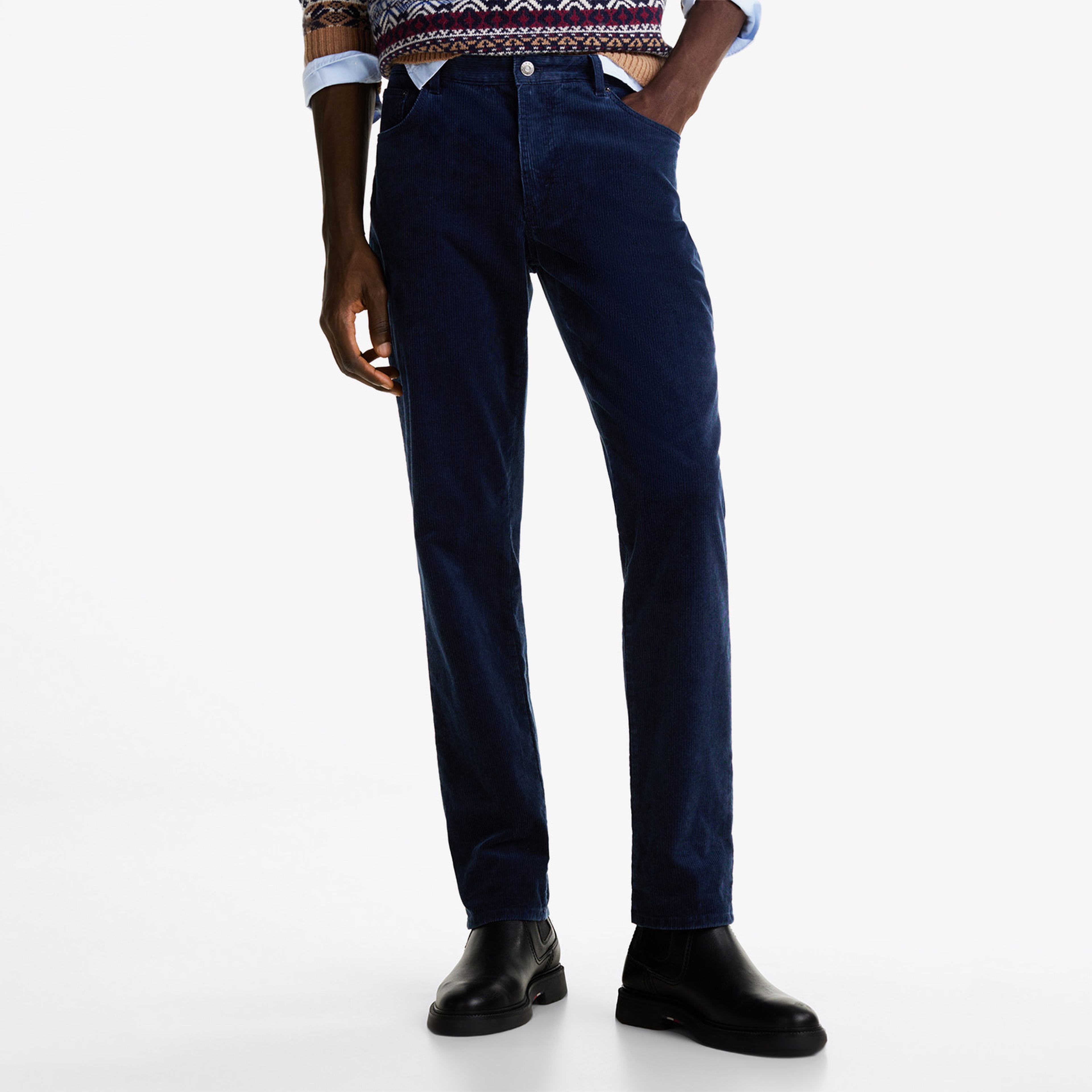 Tommy Hilfiger Erkek Mavi Pantolon