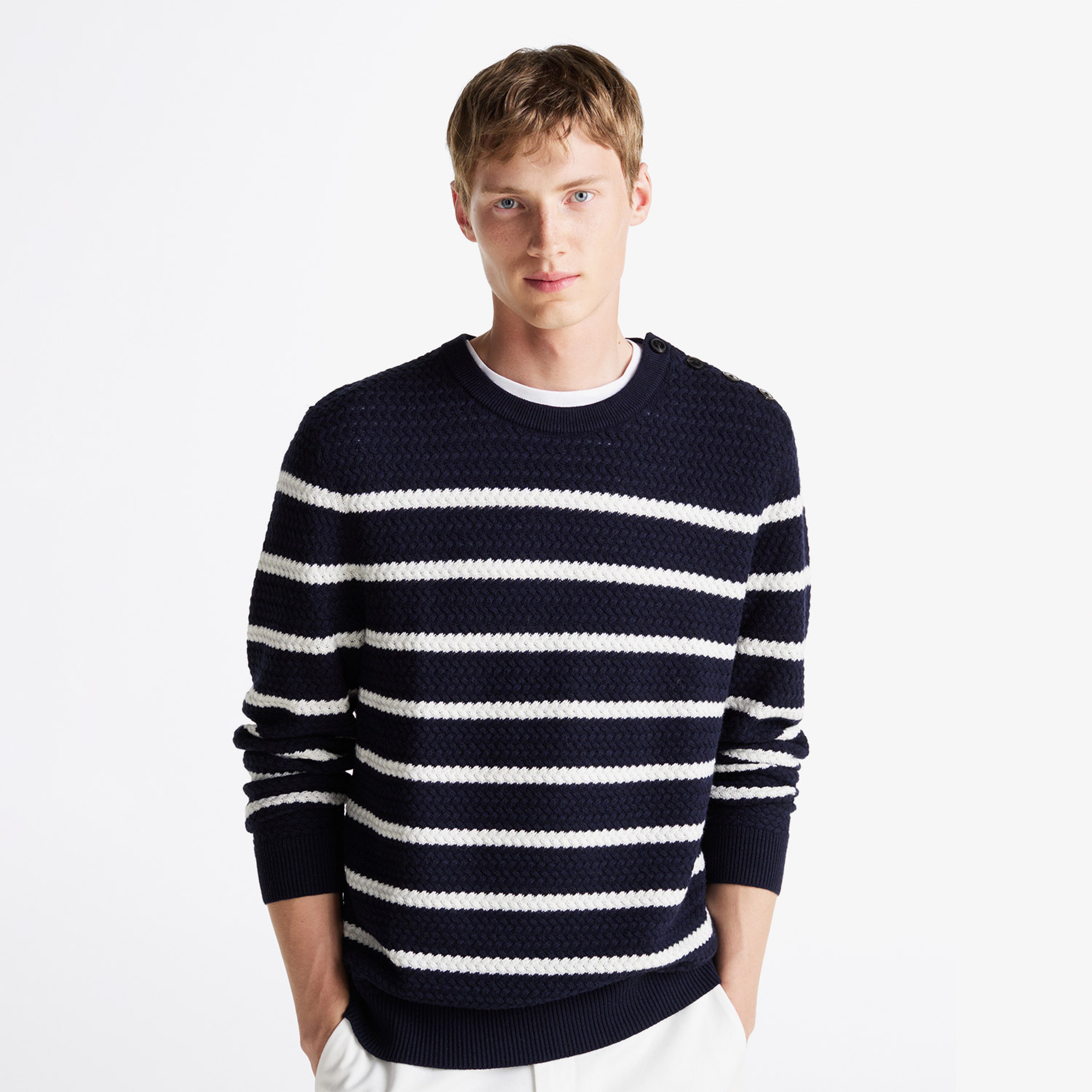 Tommy Hilfiger Erkek Mavi Triko