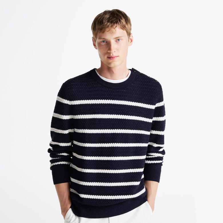 Tommy Hilfiger Erkek Mavi Triko