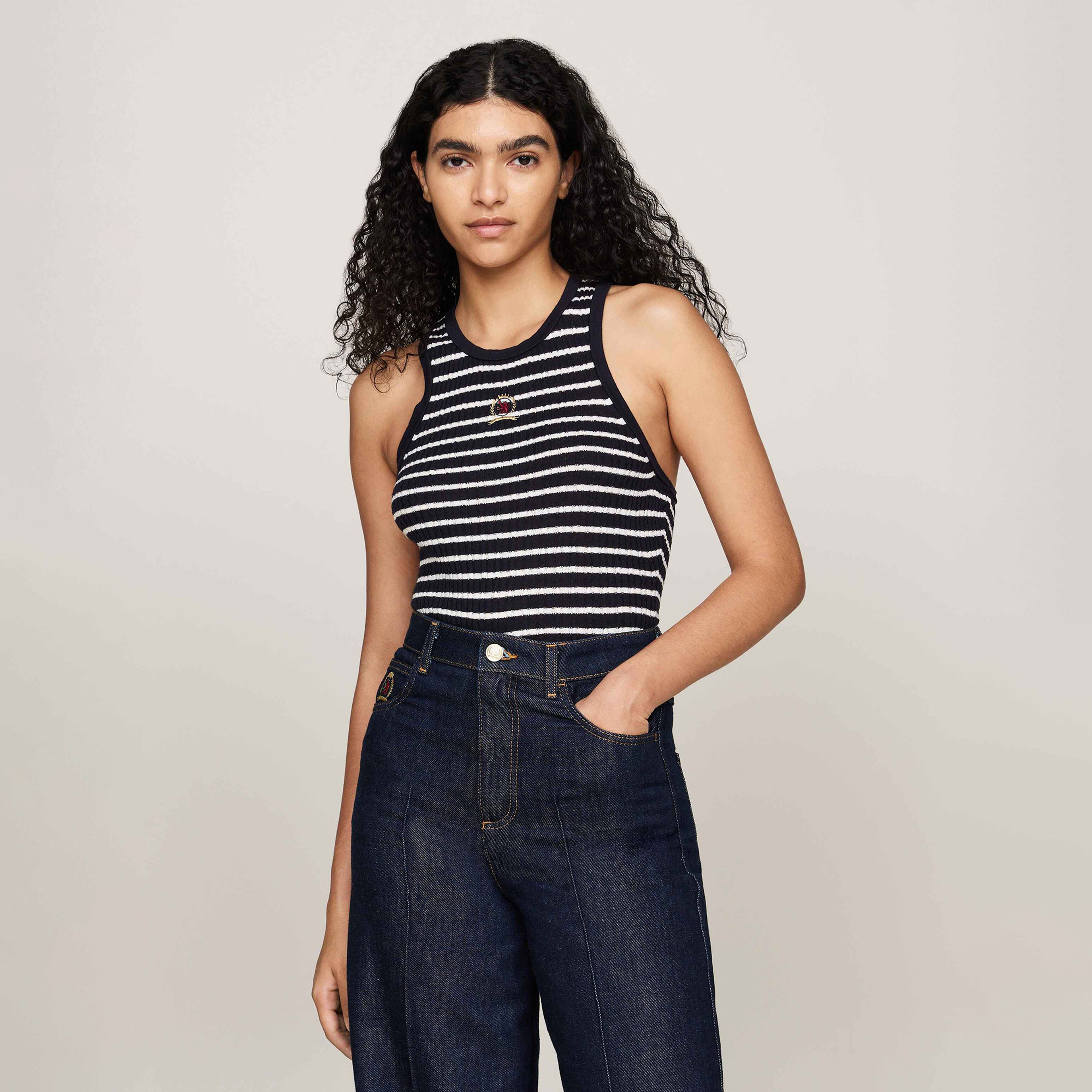 Tommy Hilfiger Kadın Mavi Triko