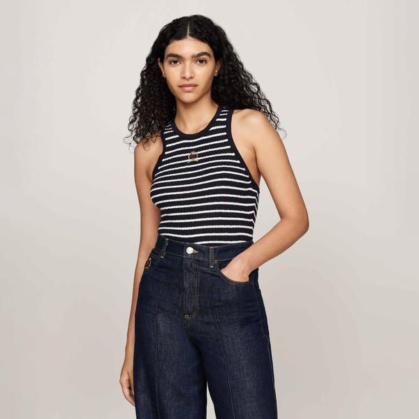 Tommy Hilfiger Kadın Mavi Triko