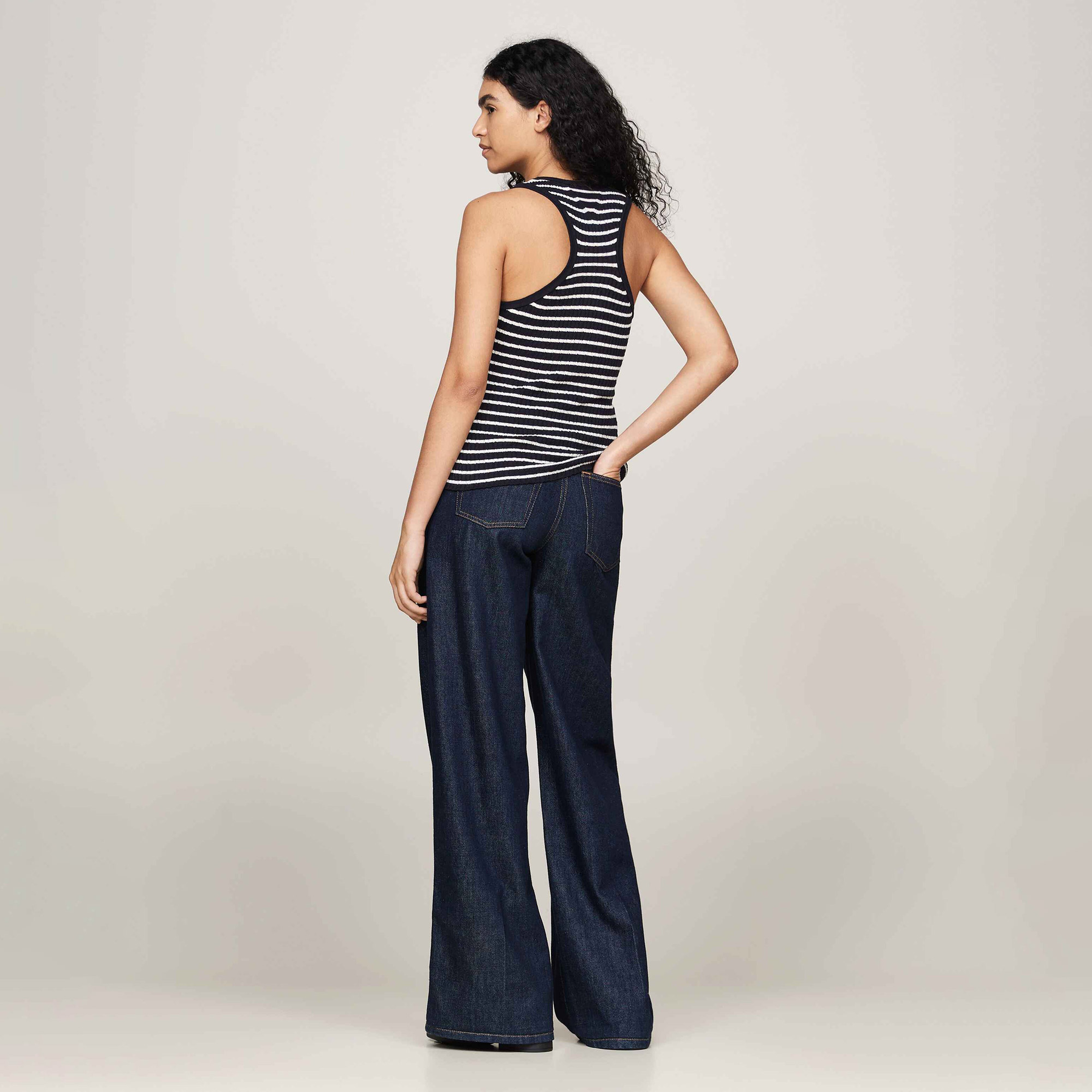 Tommy Hilfiger Kadın Mavi Triko