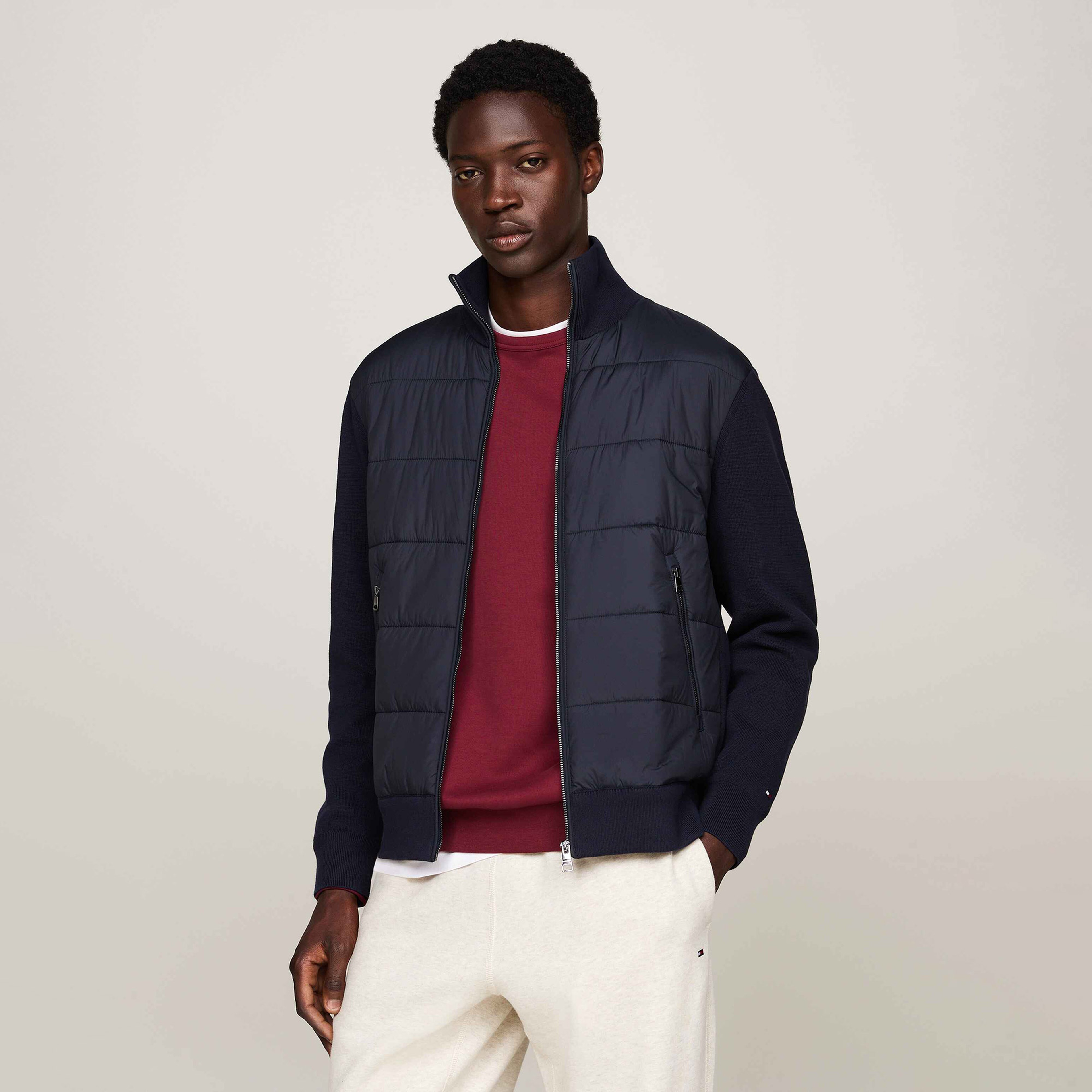 Tommy Hilfiger Erkek Mavi Triko