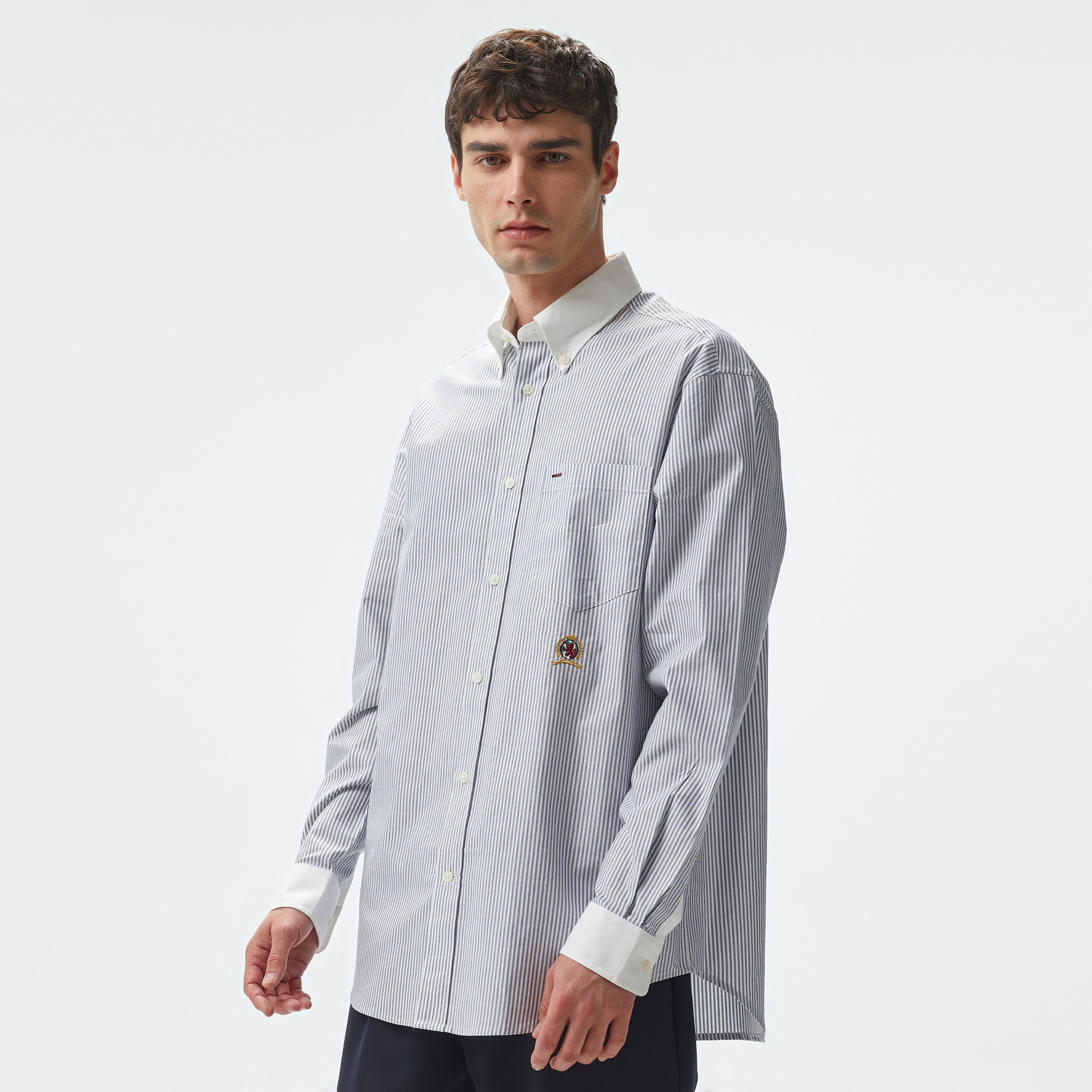 Tommy Hilfiger Erkek Mavi Gömlek