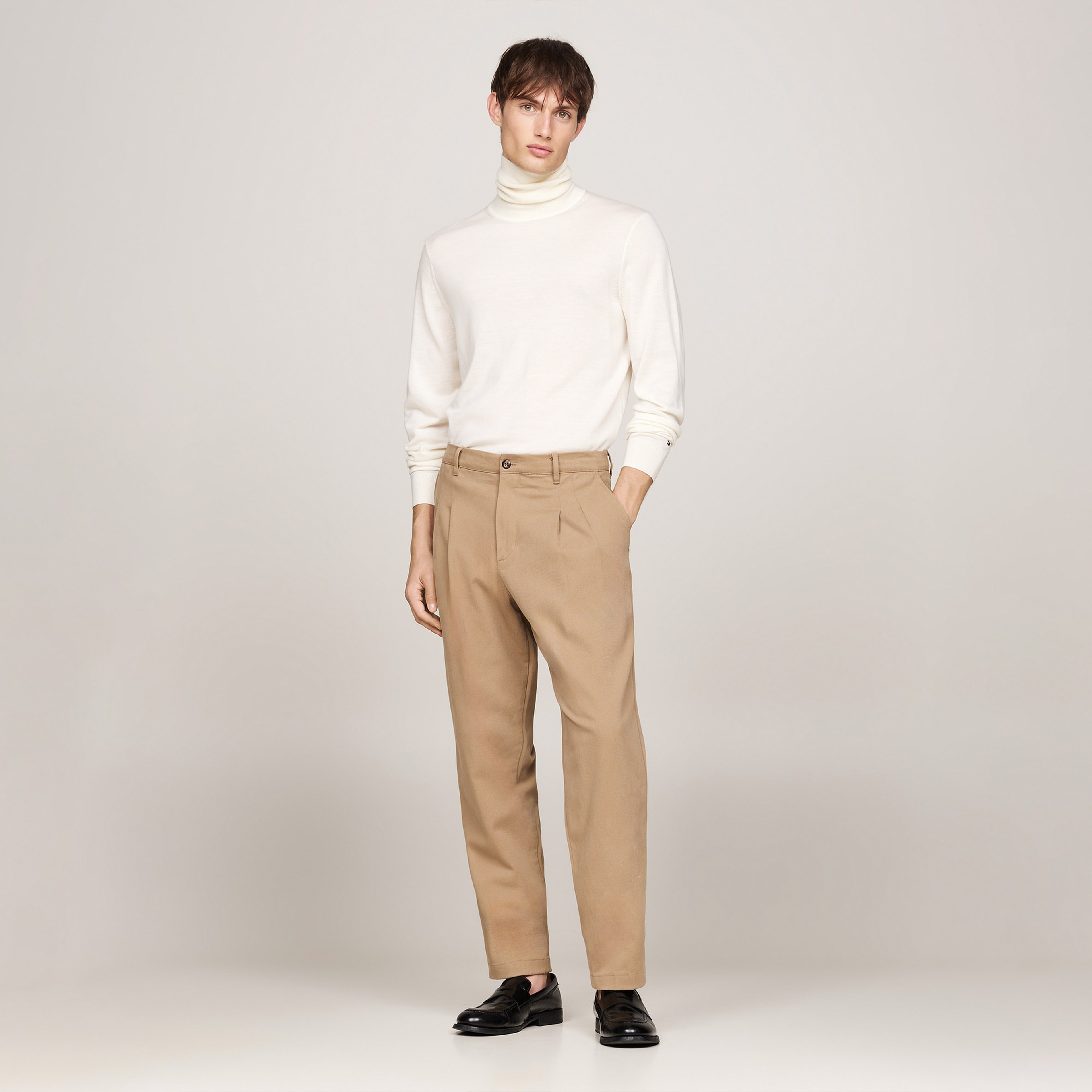 Tommy Hilfiger Erkek Beyaz Triko