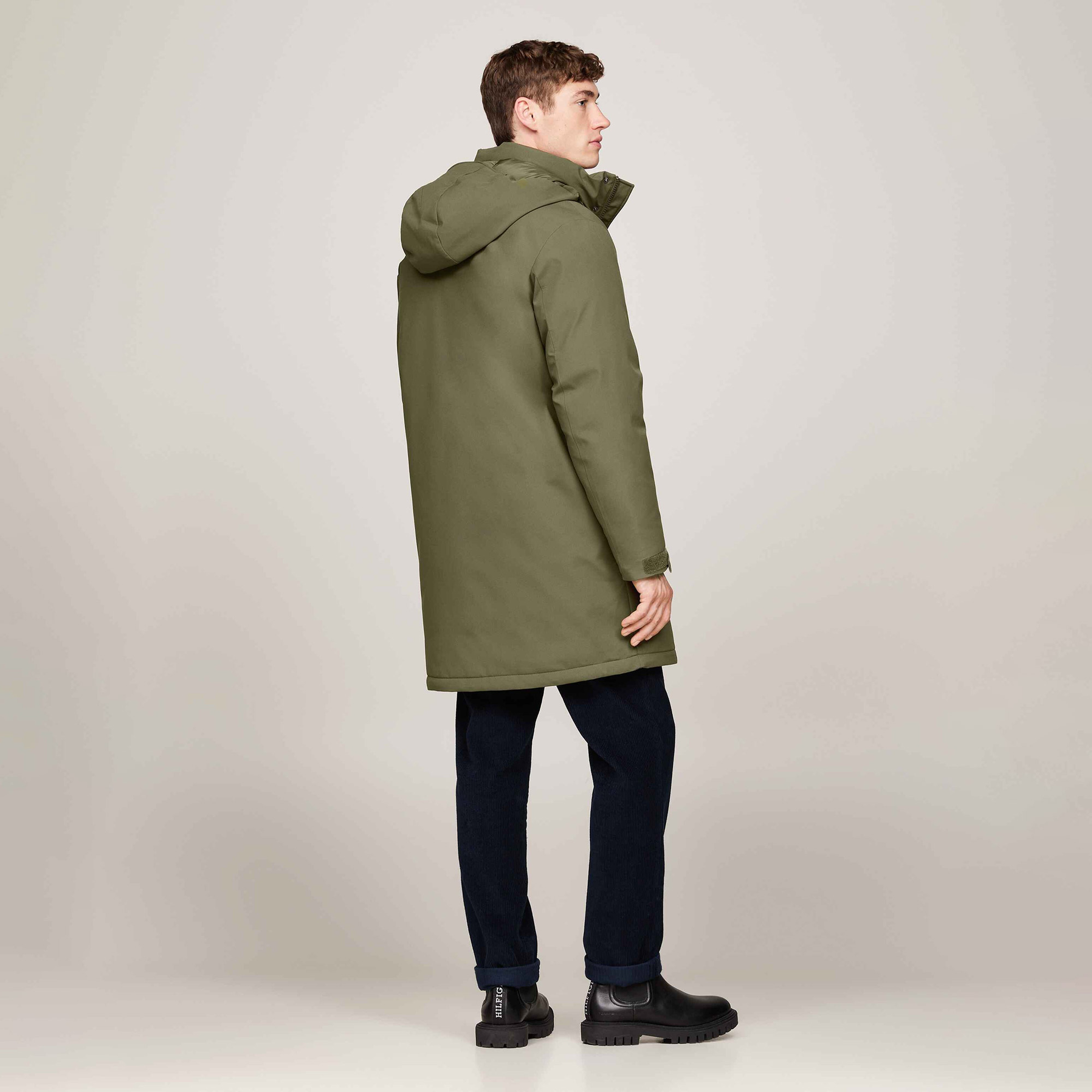 Tommy Hilfiger Erkek Haki Mont