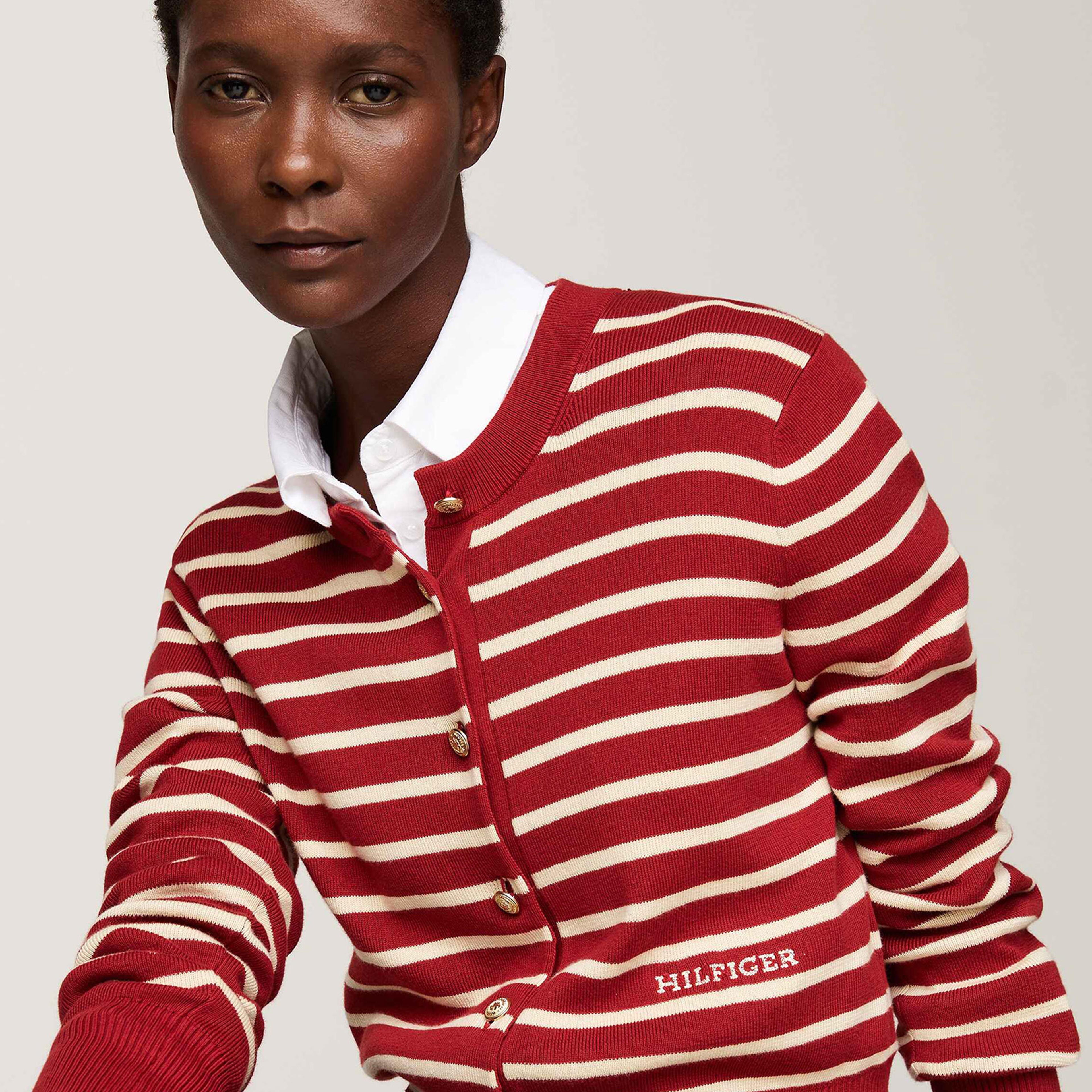 Tommy Hilfiger Kadın Beyaz Triko