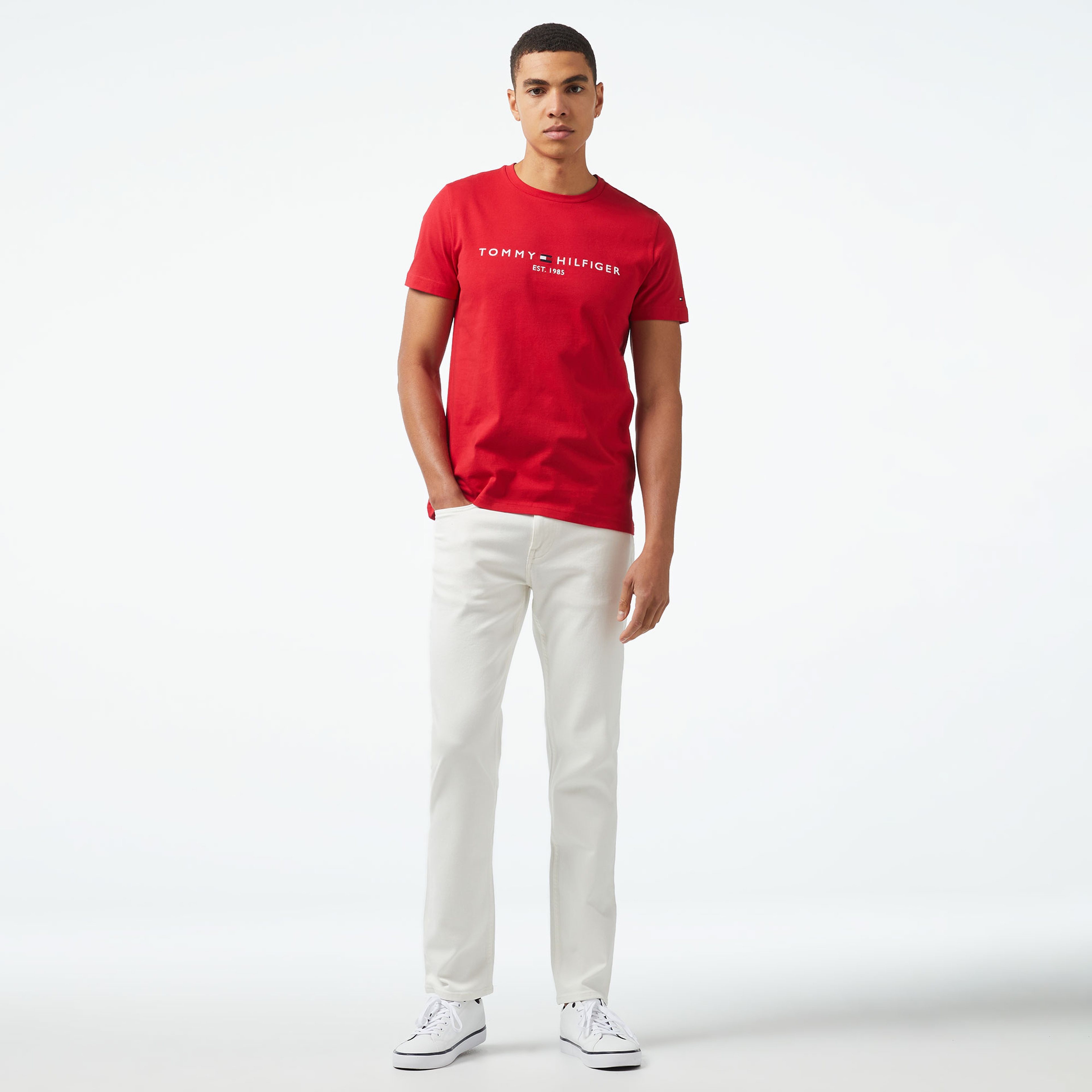 Tommy Hilfiger Erkek Mavi Pantolon