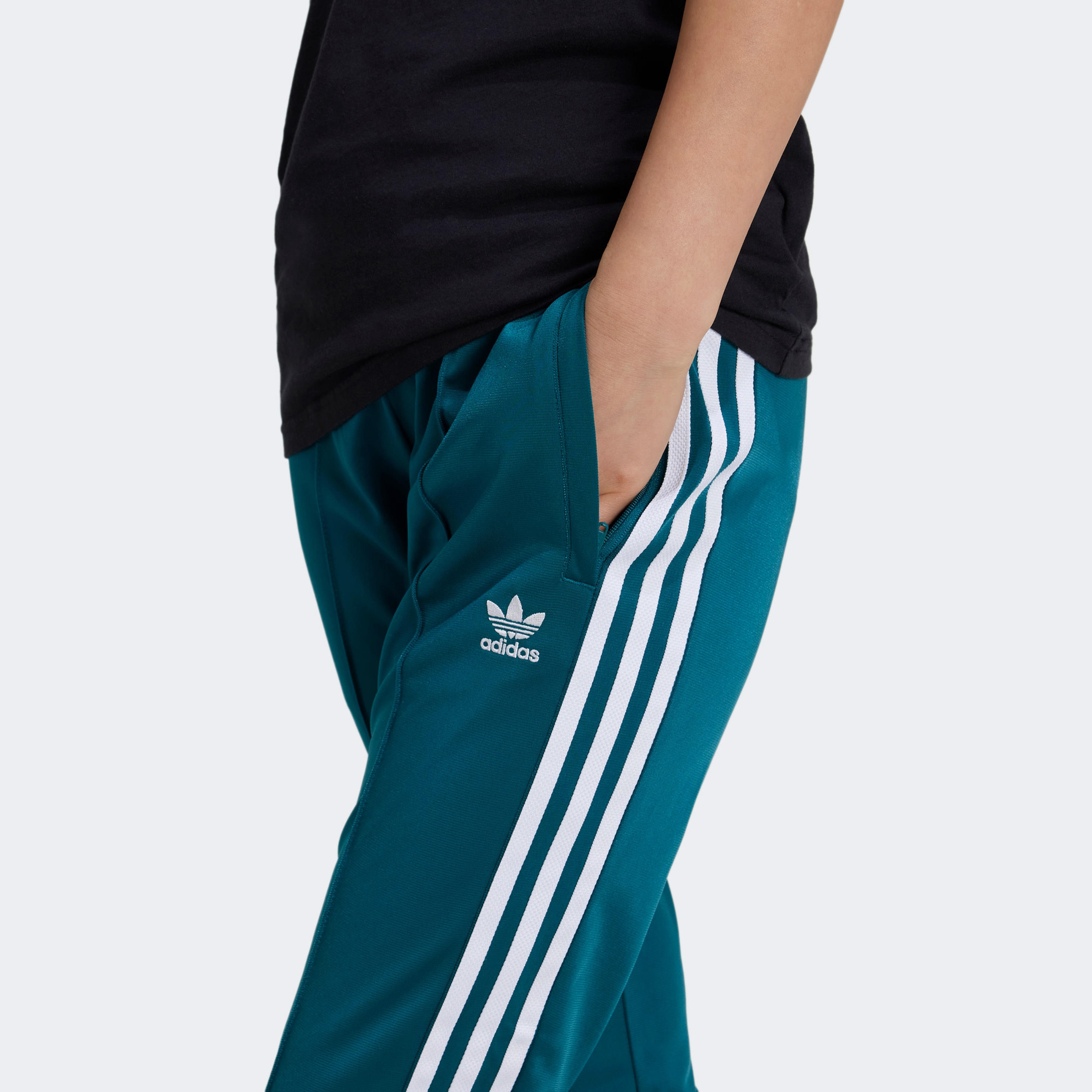adidas Adicolor SST Open Hem Slim Çocuk Turkuaz Eşofman Altı