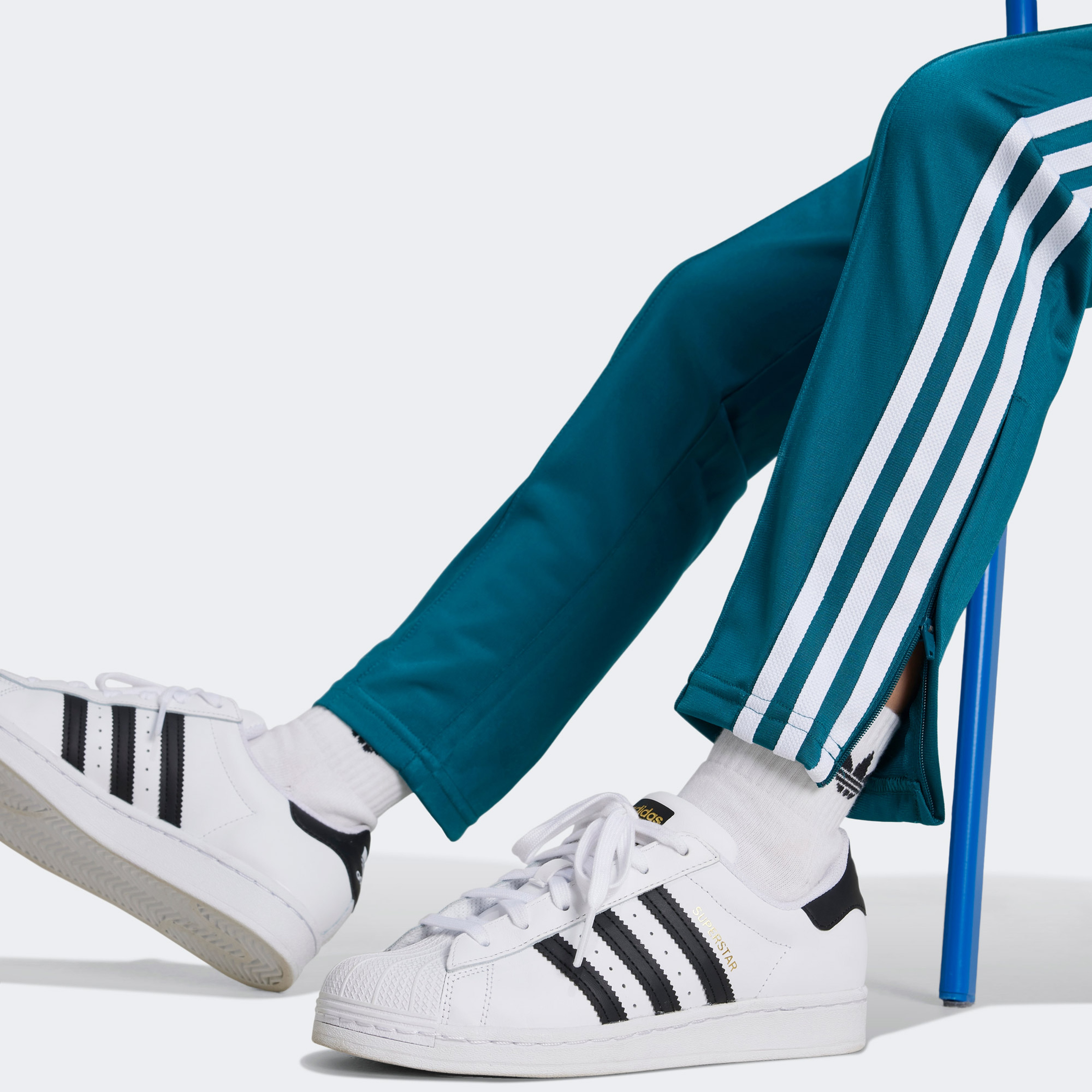adidas Adicolor SST Open Hem Slim Çocuk Turkuaz Eşofman Altı