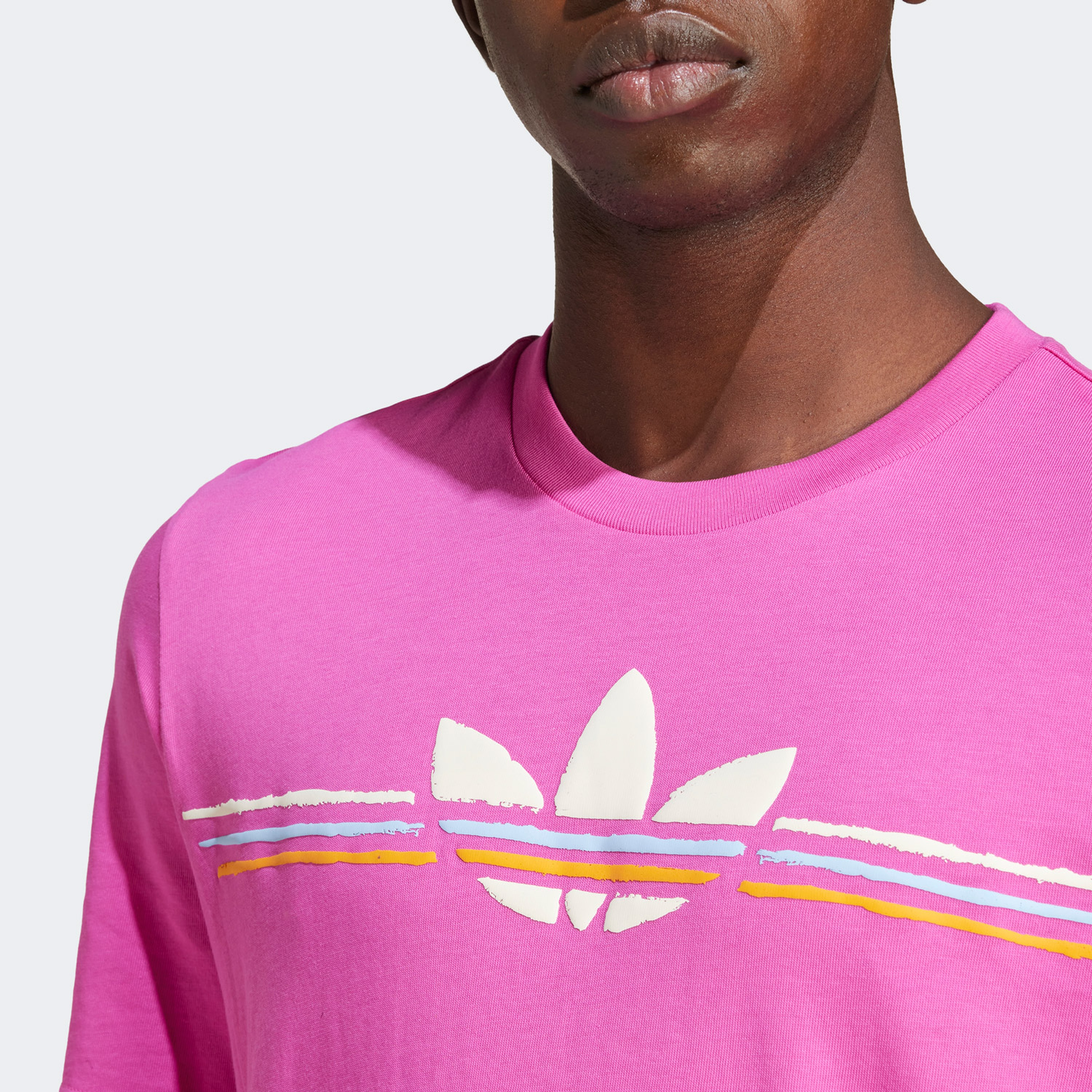 adidas Originals 80S Graphics Logo Erkek Pembe T-Shirt