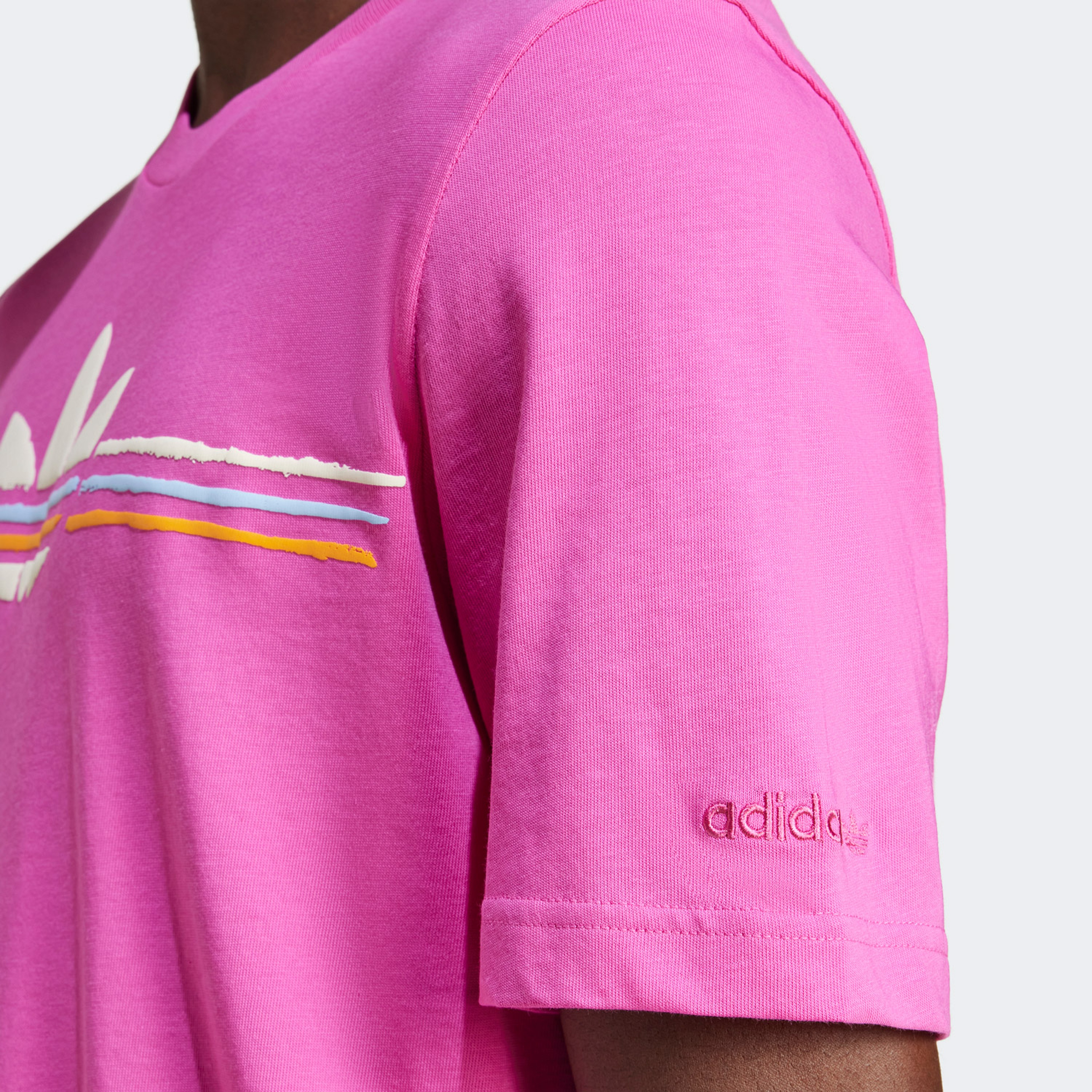 adidas Originals 80S Graphics Logo Erkek Pembe T-Shirt