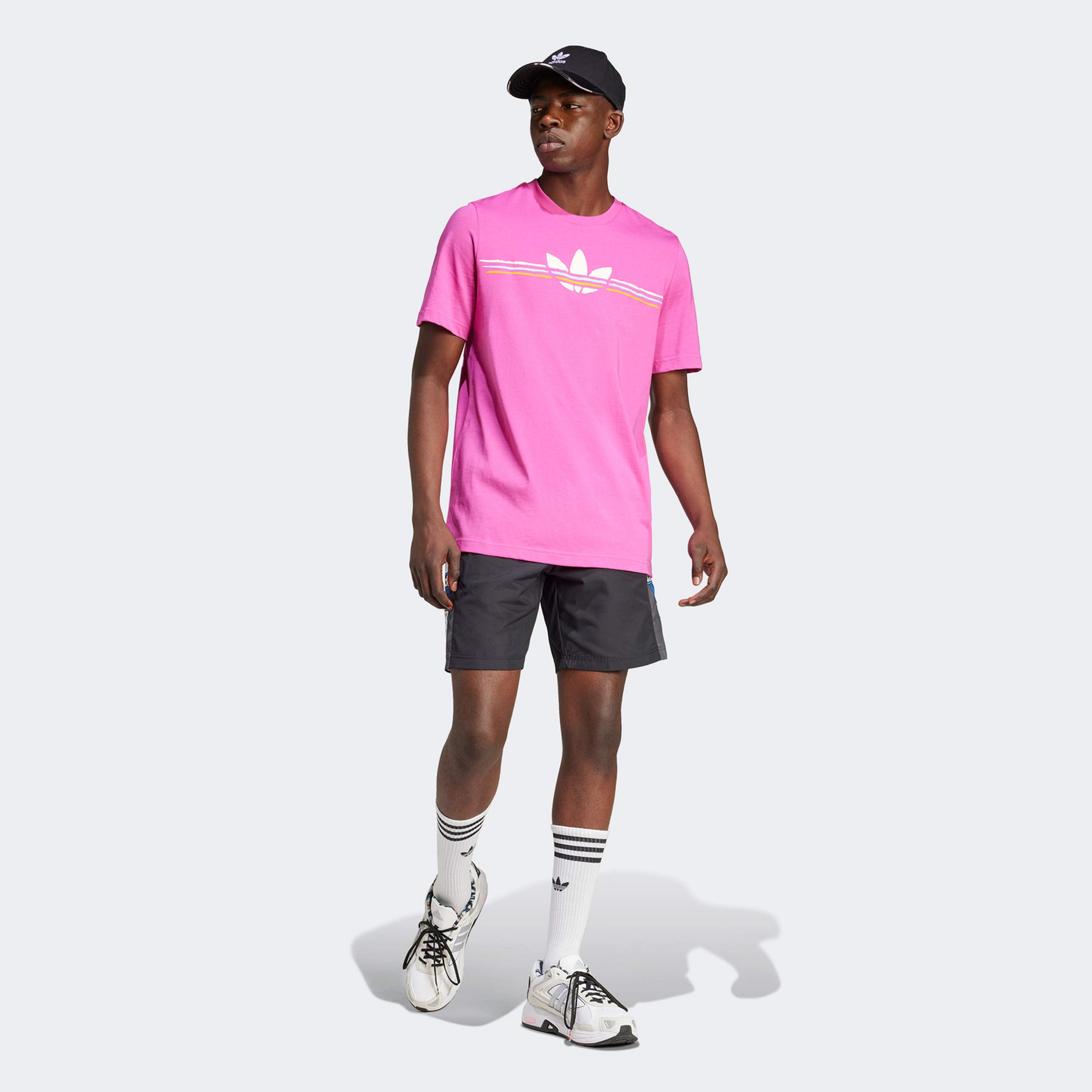 adidas Originals 80S Graphics Logo Erkek Pembe T-Shirt