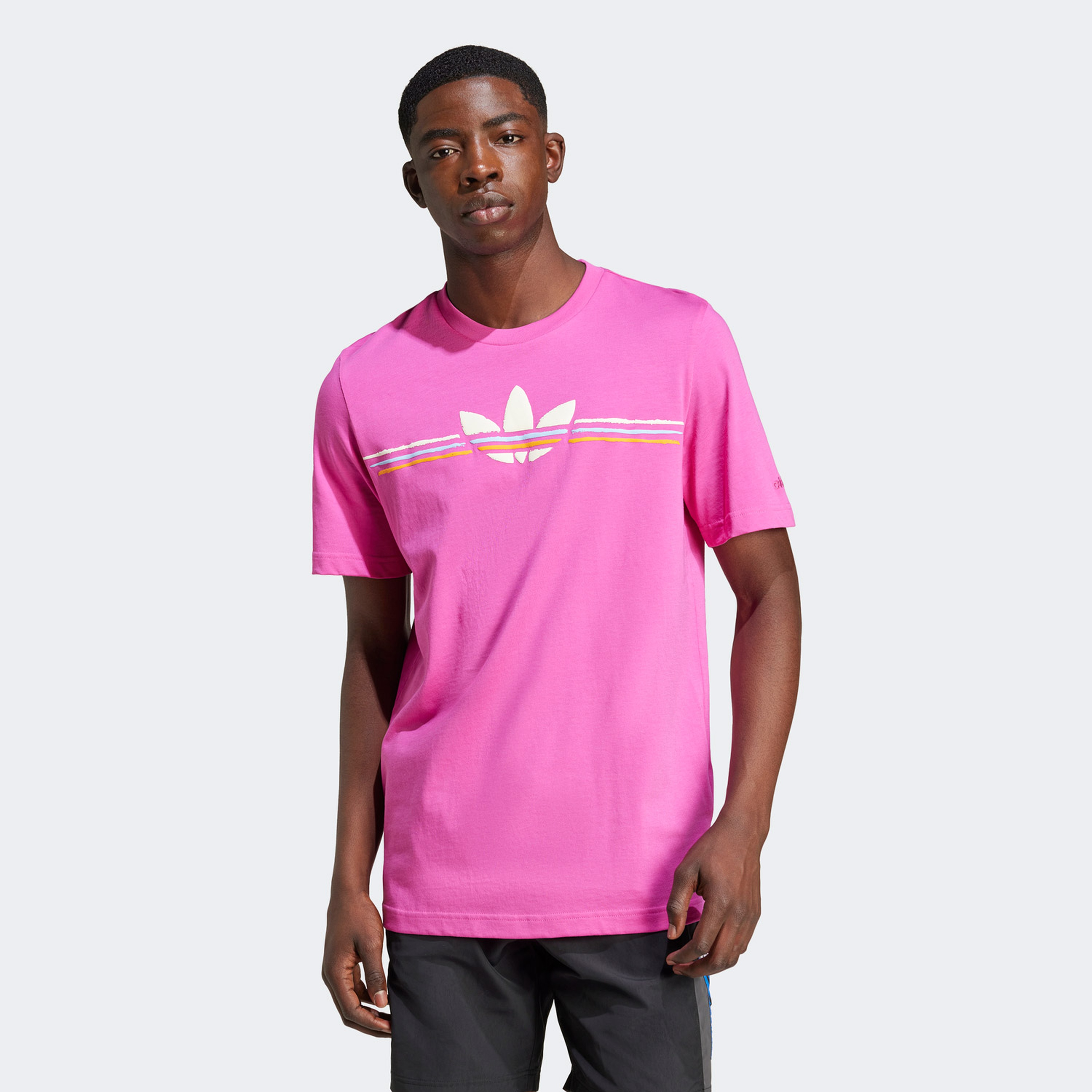 adidas Originals 80S Graphics Logo Erkek Pembe T-Shirt