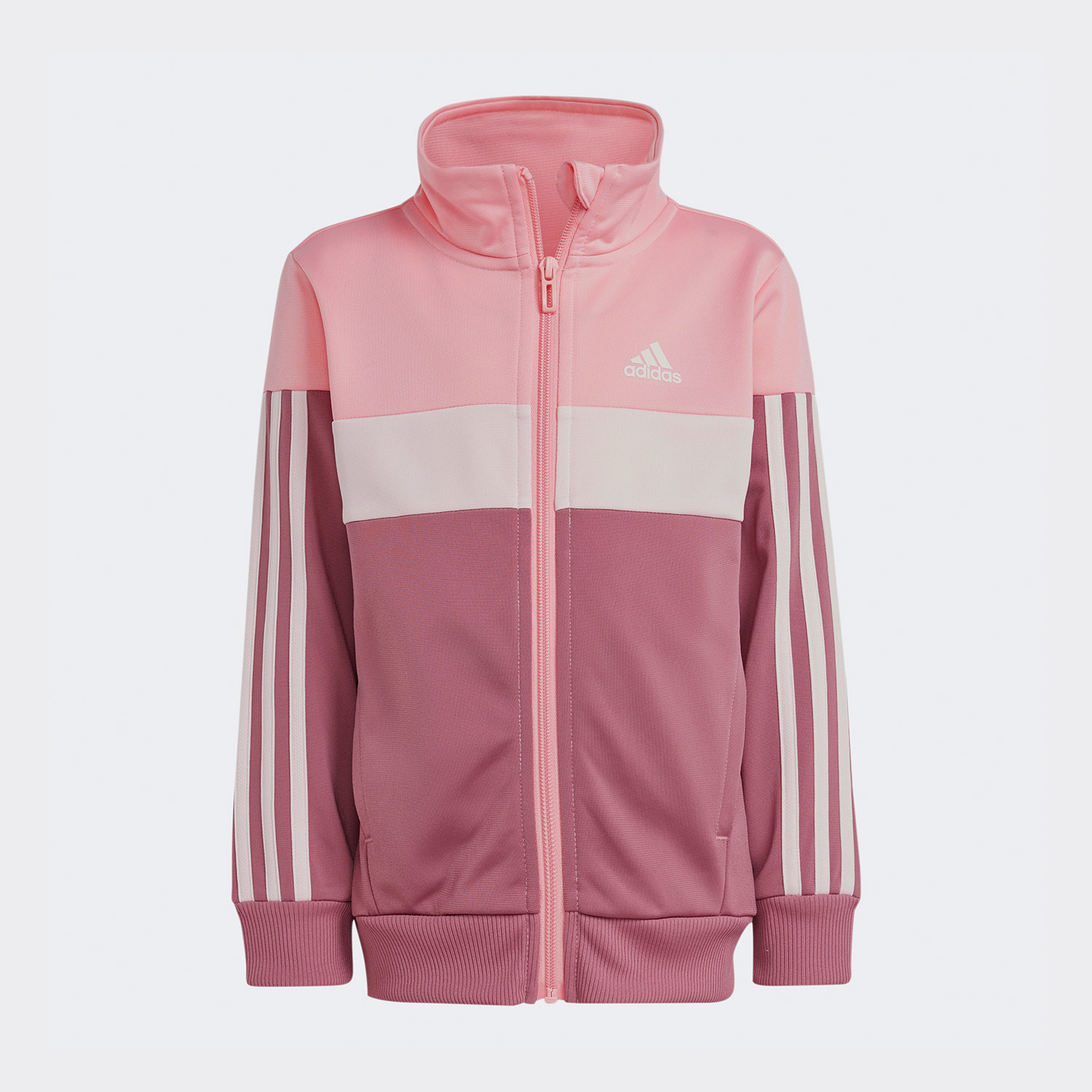 adidas Tiberio 3-Stripes Colorblock Shiny Çocuk Pembe Eşofman Takımı