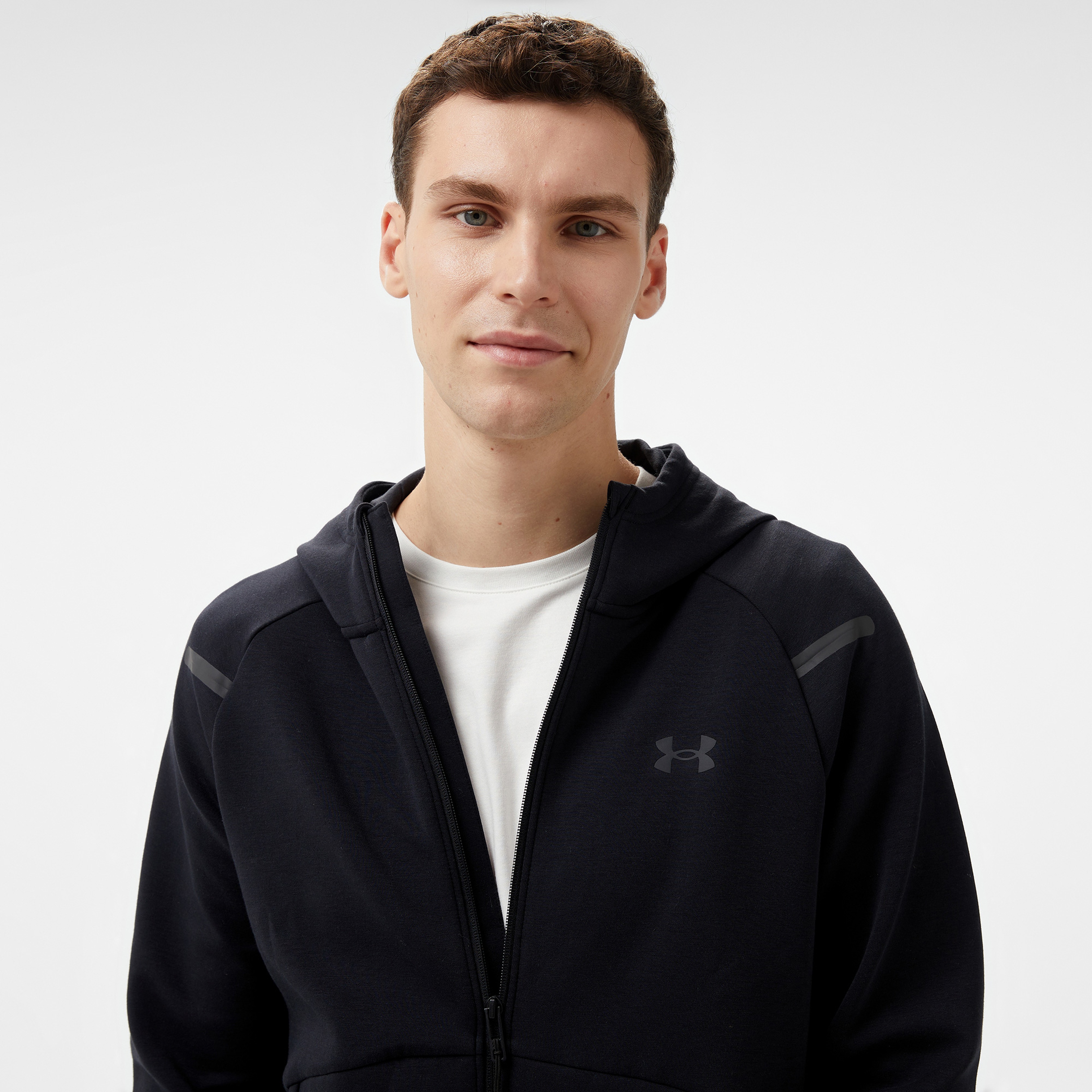 Under Armour Unstoppable Flc Fz Hd Eu Erkek Siyah Sweatshirt