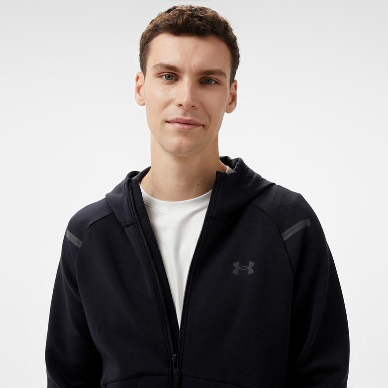 Under Armour Unstoppable Flc Fz Hd Eu Erkek Siyah Sweatshirt