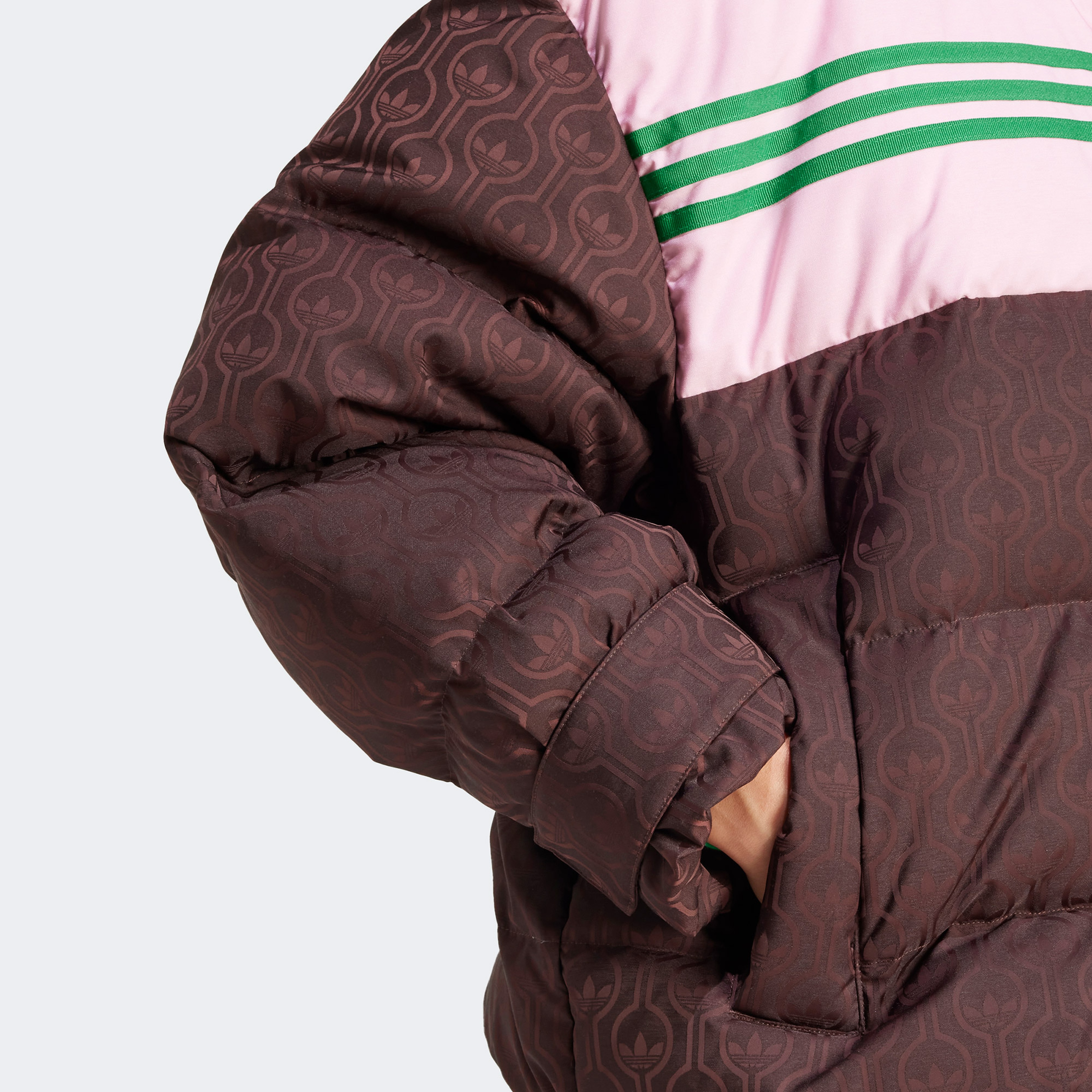 adidas Premium Kadın Pembe/Kahverengi Mont