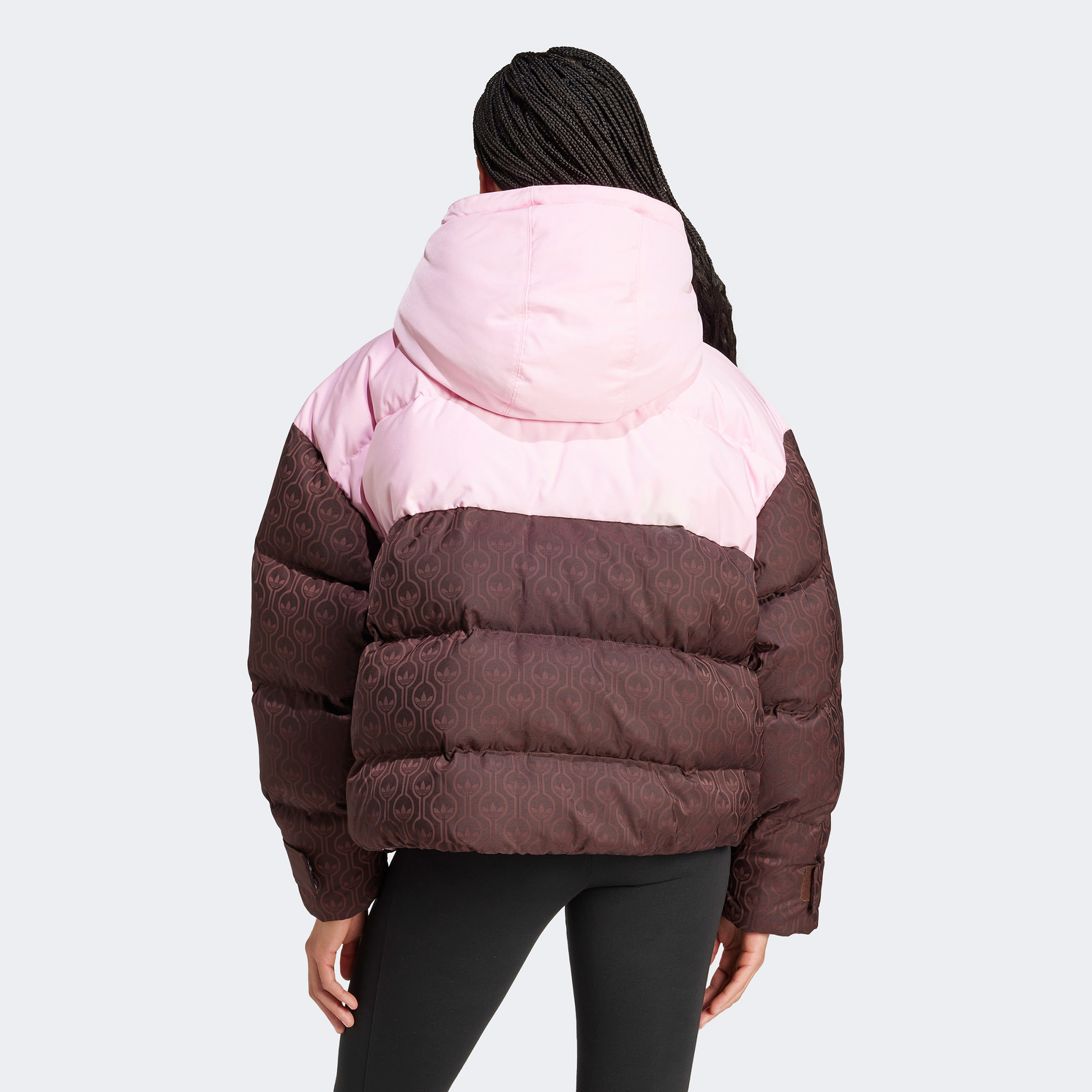 adidas Premium Kadın Pembe/Kahverengi Mont