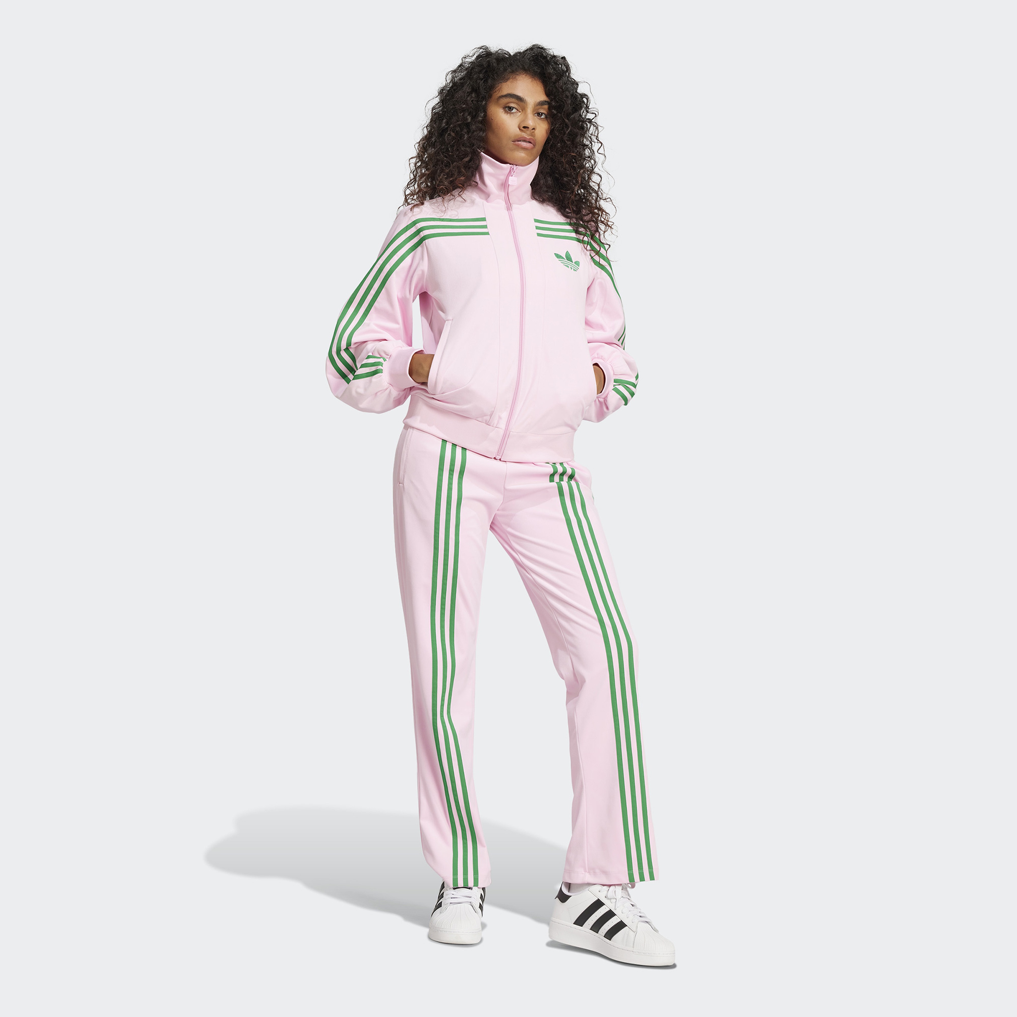 adidas 70S Velour Kadın Pembe Ceket