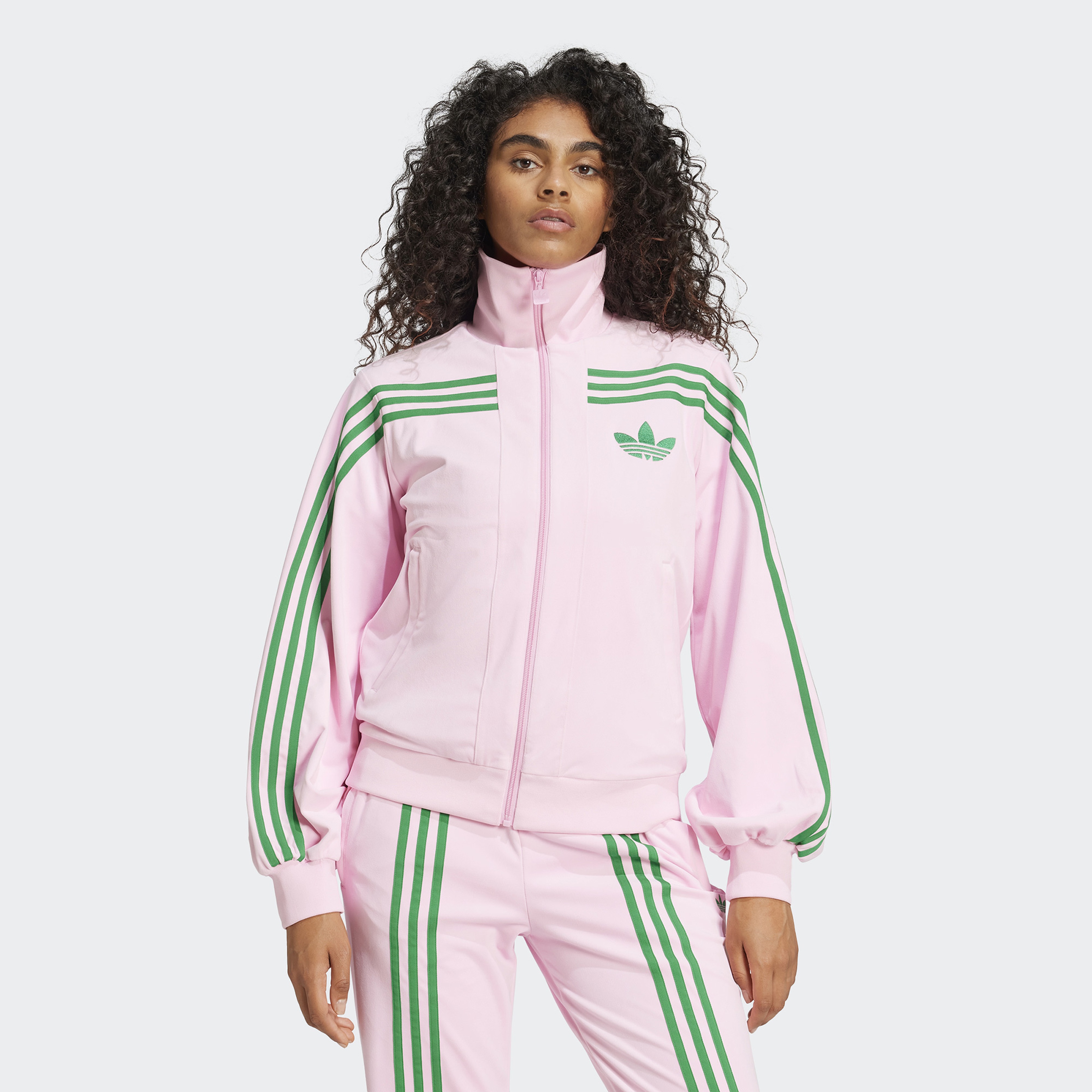 adidas 70S Velour Kadın Pembe Ceket