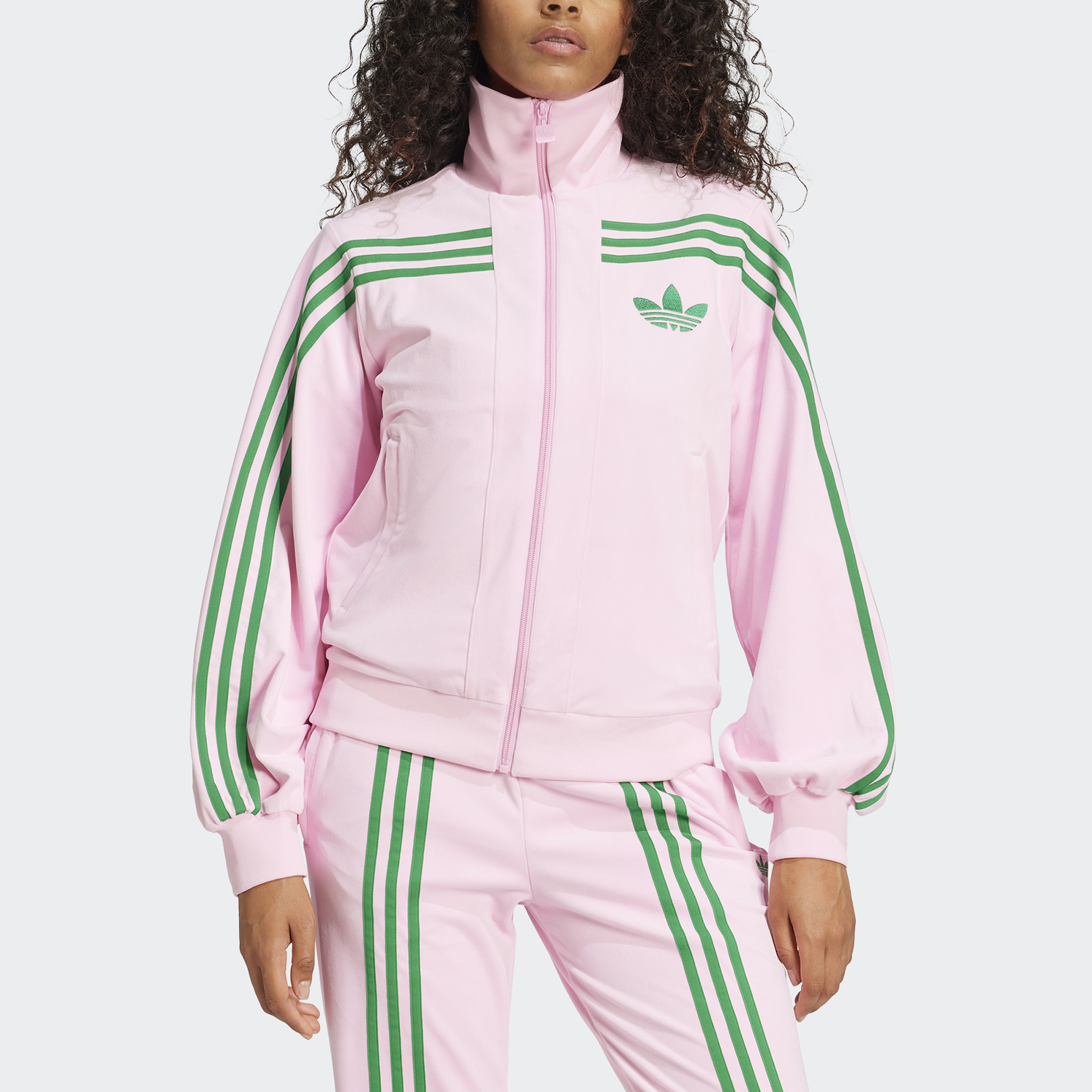 adidas 70S Velour Kadın Pembe Ceket