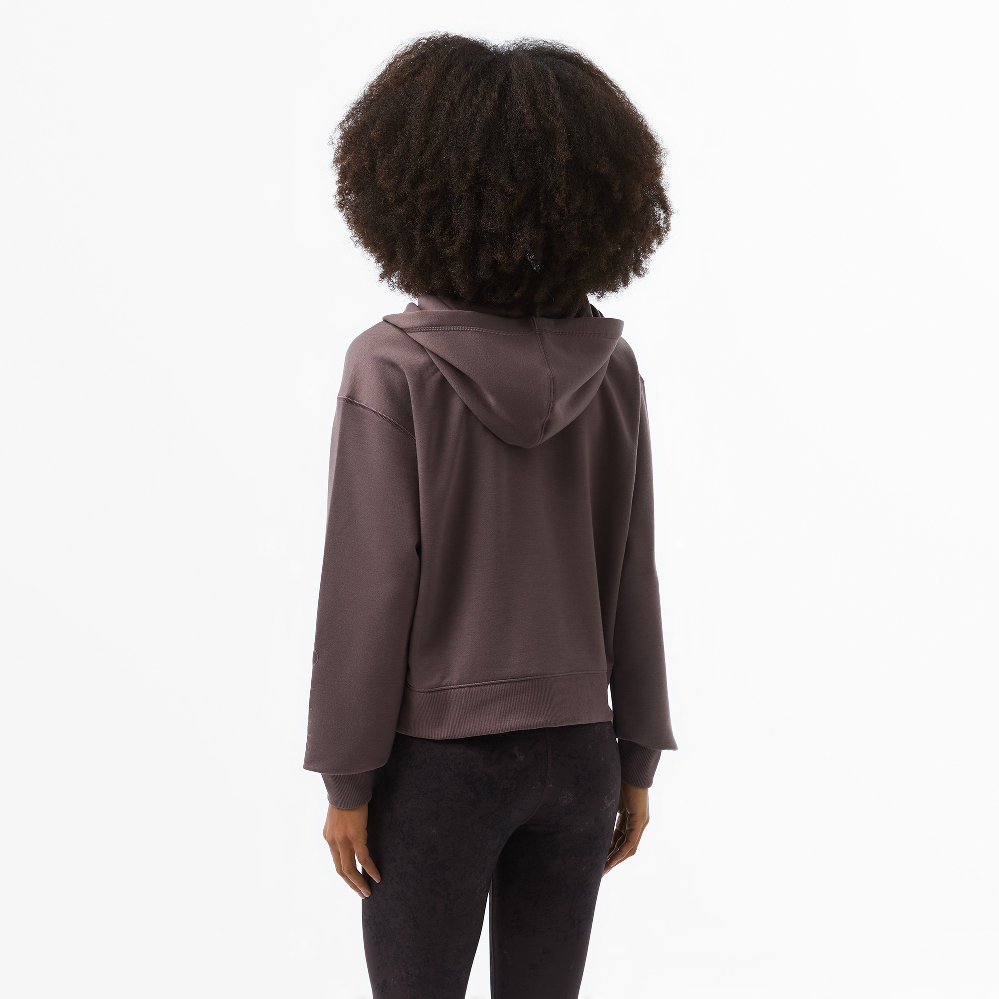 Calvin Klein Half Zip Kadın Mor Hoodie