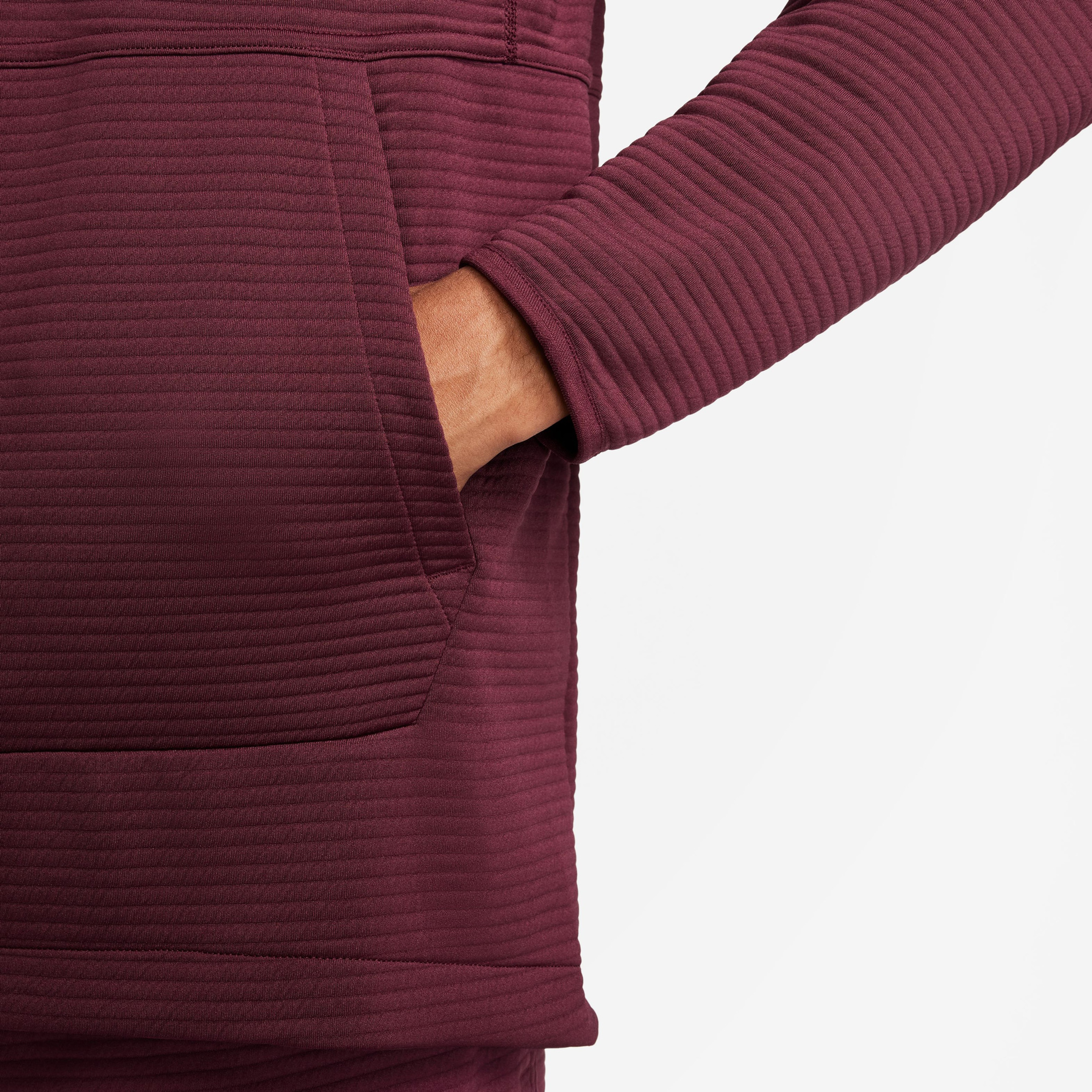 Nike Pro Dri-FIT Fleece Erkek Bordo Sweatshirt