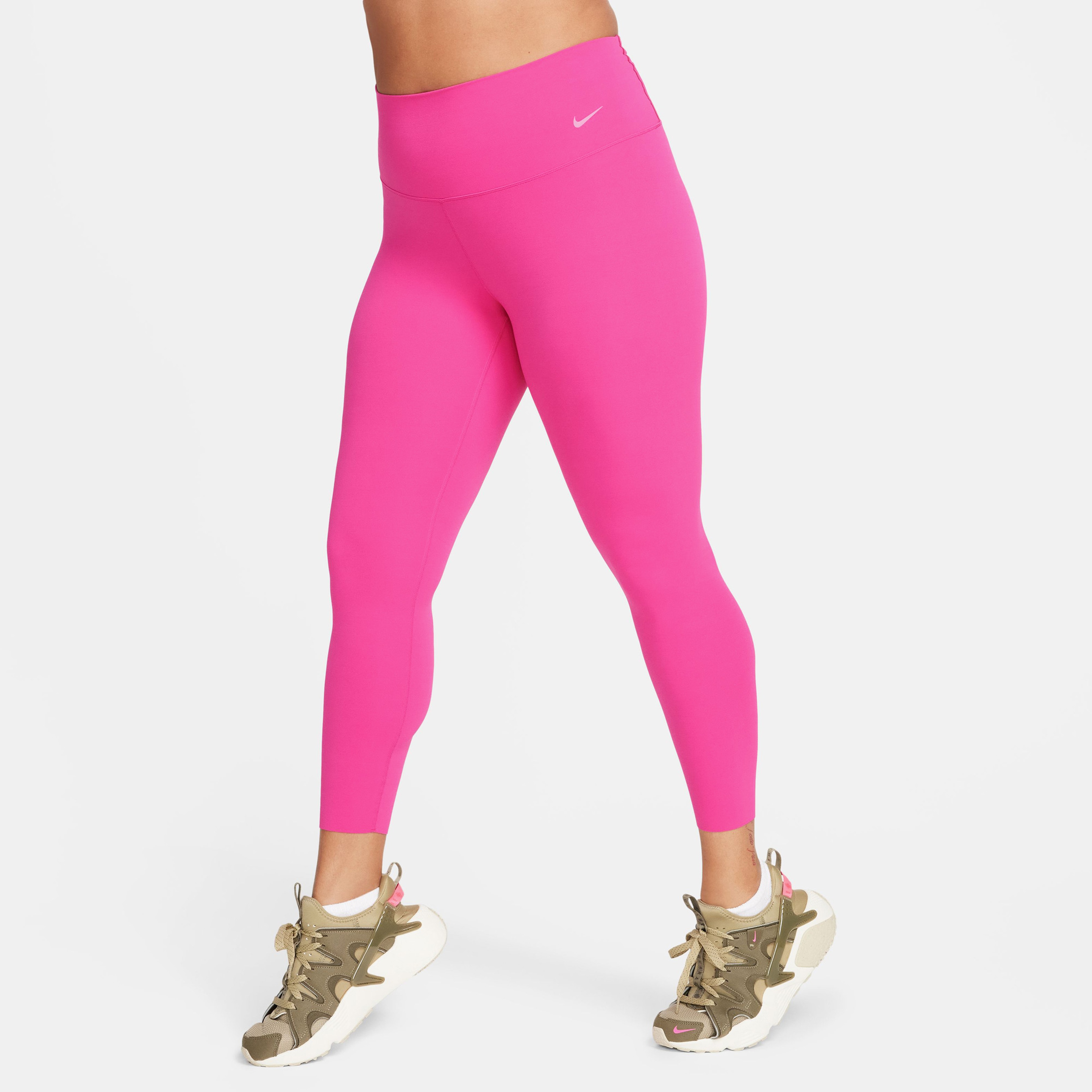 Nike Dri-FIT Zenvy High Rise 7/8 Kadın Pembe Tayt