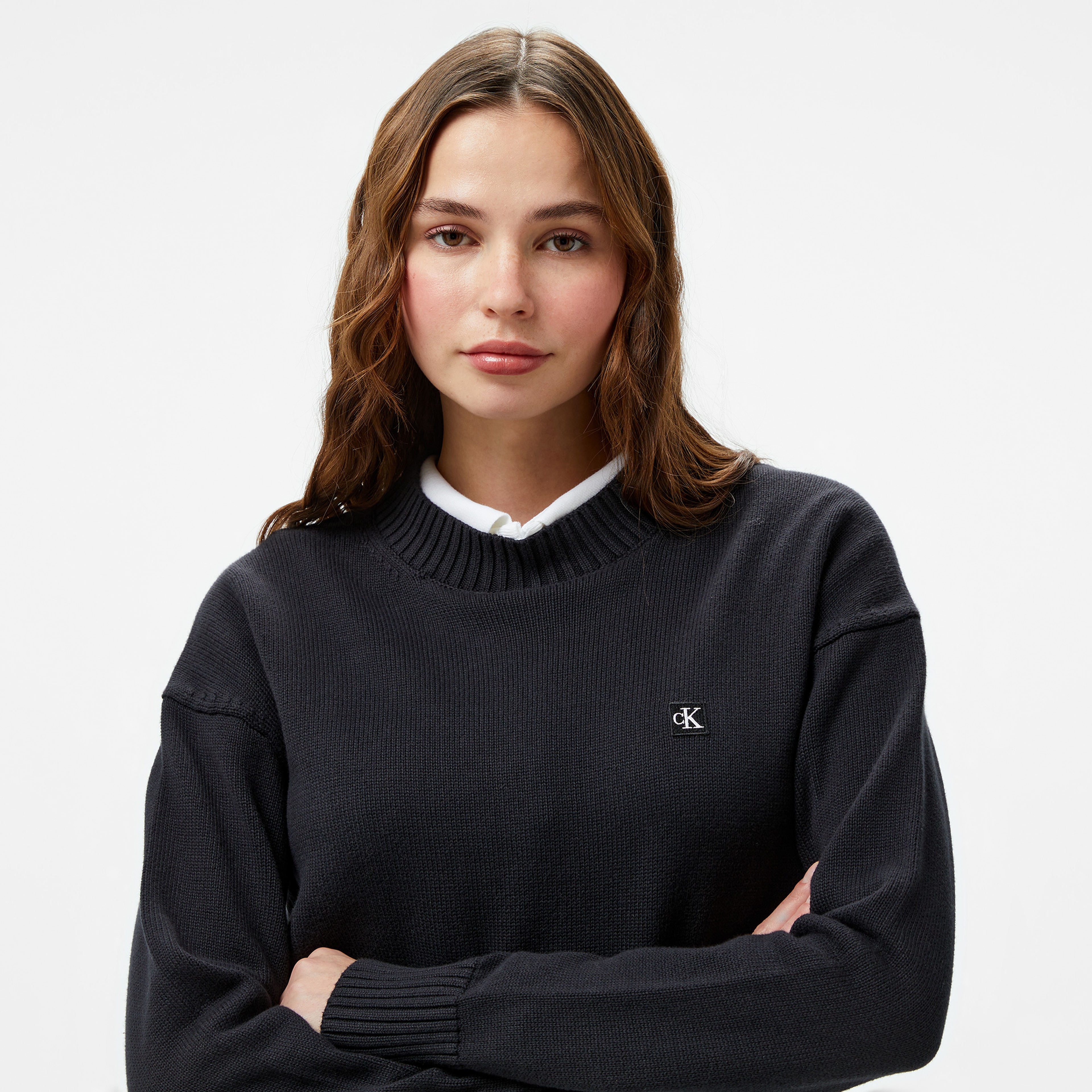 Calvin Klein Jeans Kadın Siyah Triko