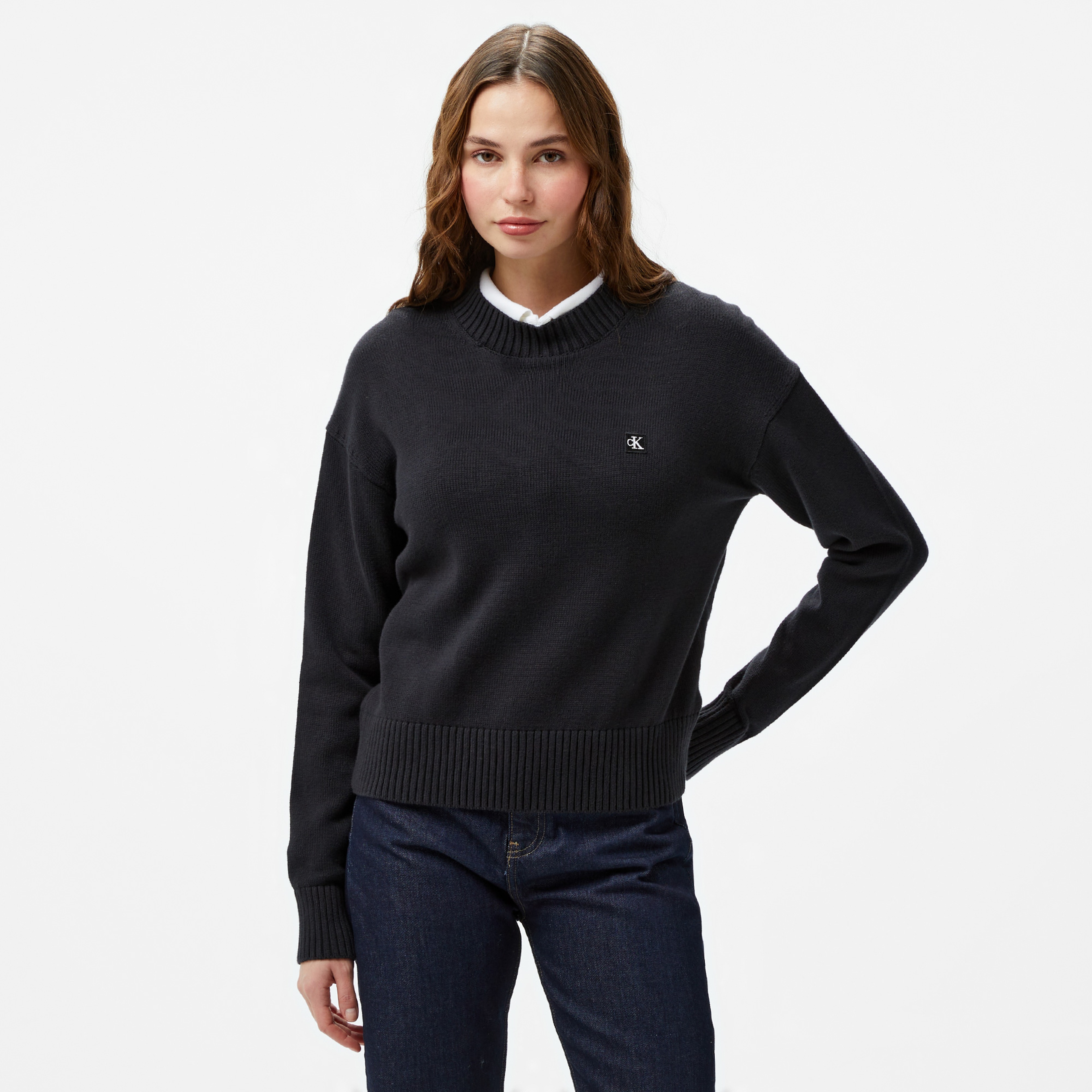 Calvin Klein Jeans Kadın Siyah Triko