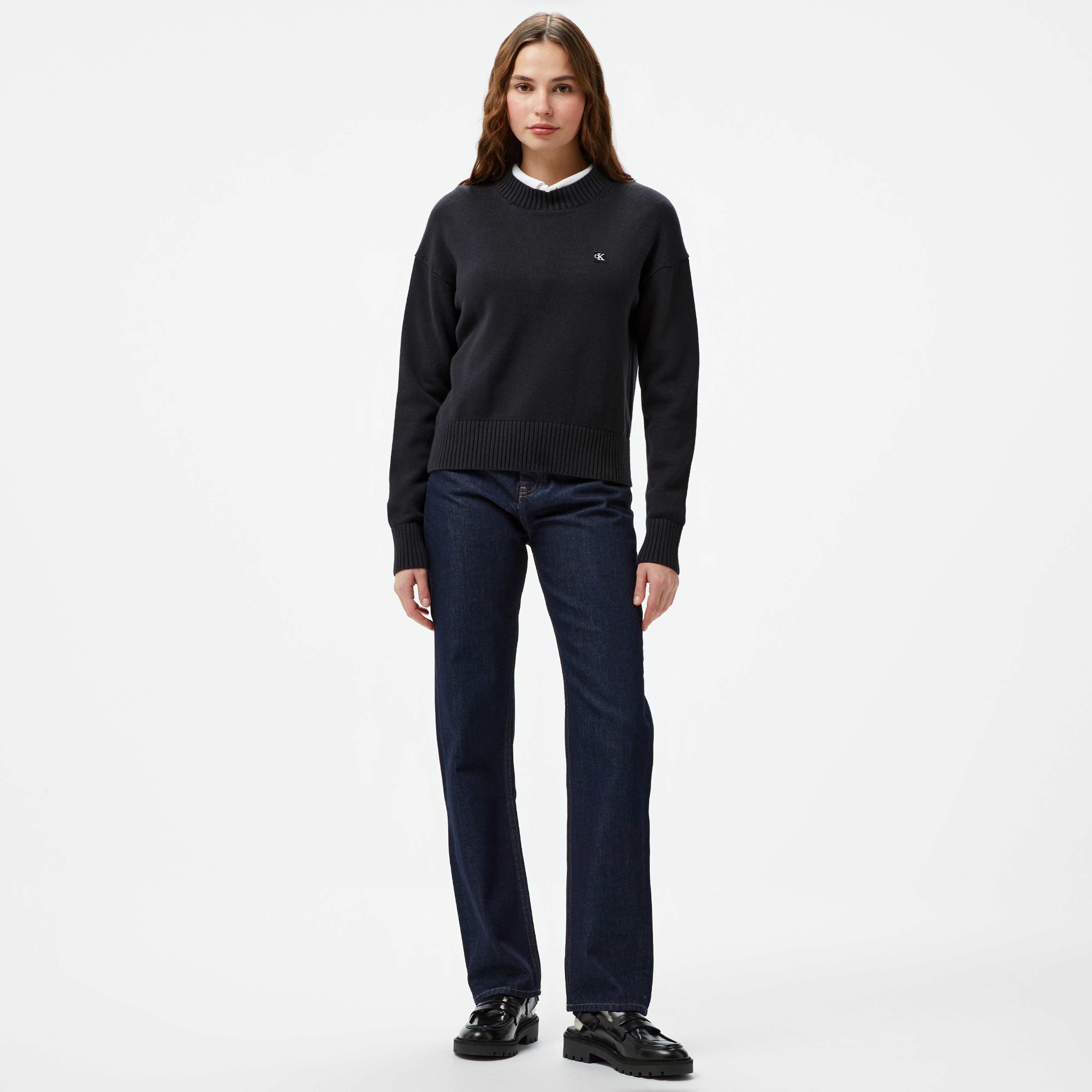 Calvin Klein Jeans Kadın Siyah Triko