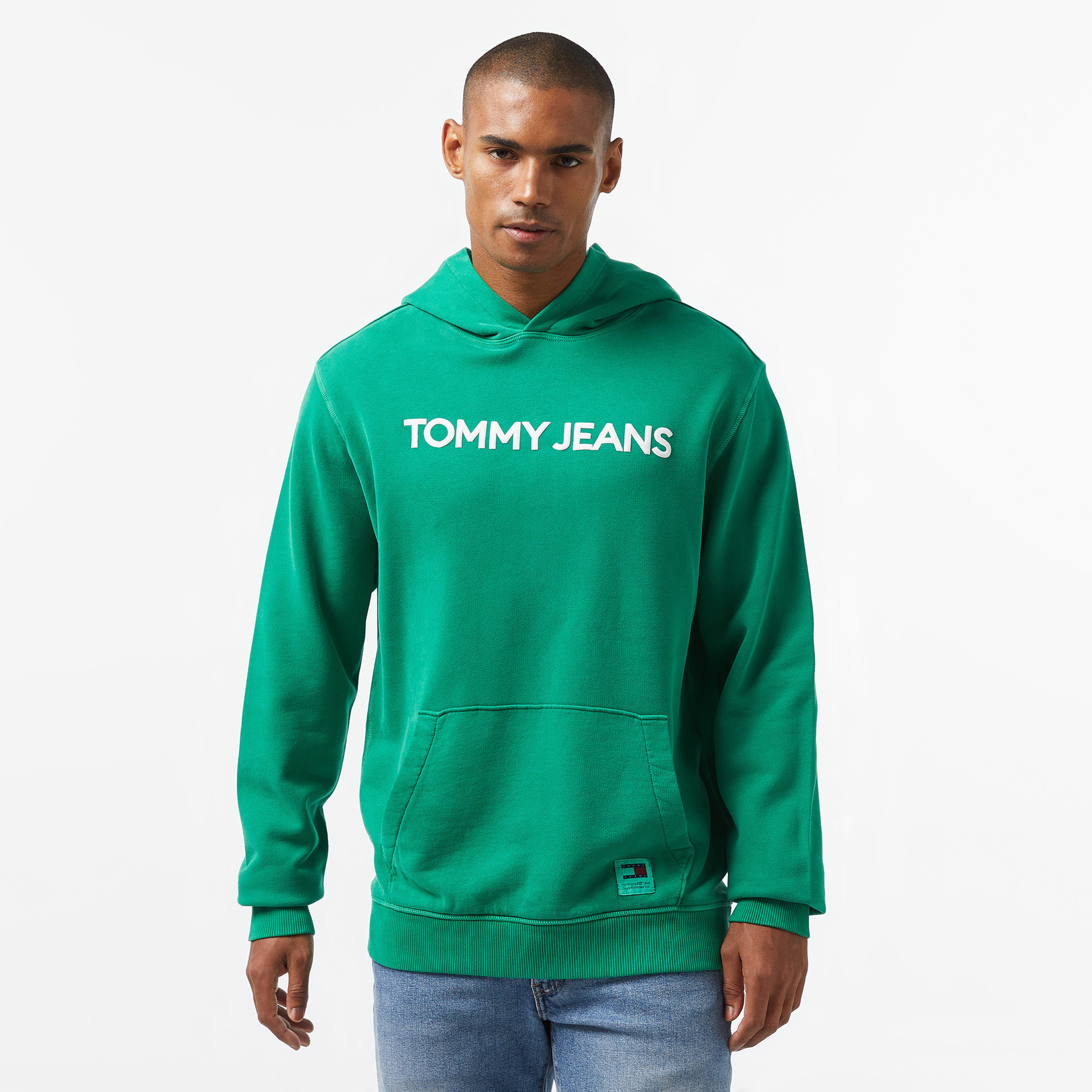 Tommy Jeans Erkek Yeşil Sweatshirt