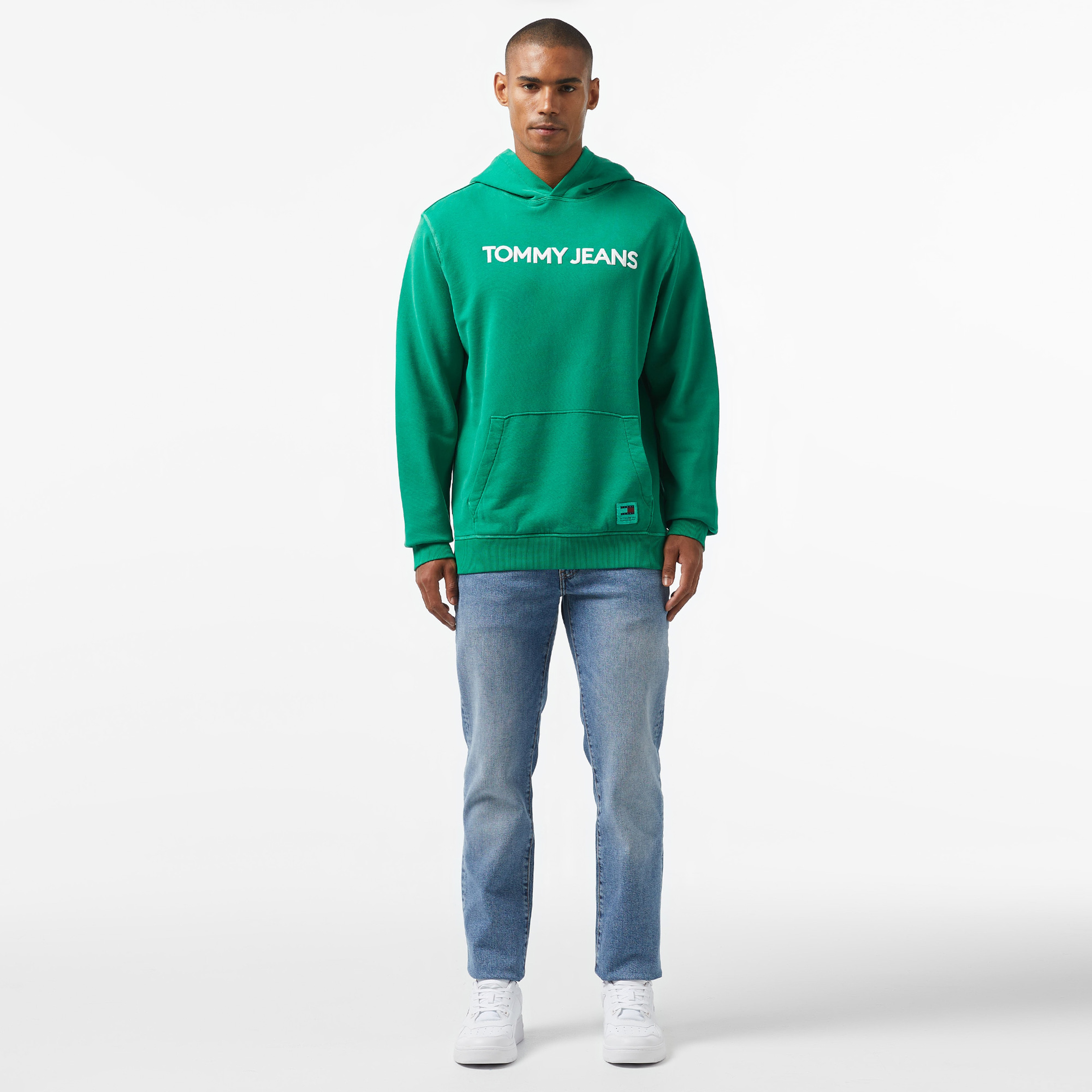 Tommy Jeans Erkek Yeşil Sweatshirt